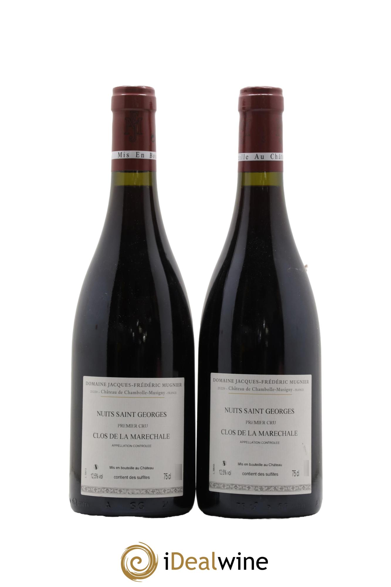 Nuits Saint-Georges 1er Cru Clos de La Maréchale Jacques-Frédéric Mugnier  2013 - Posten von 2 Flaschen - 1