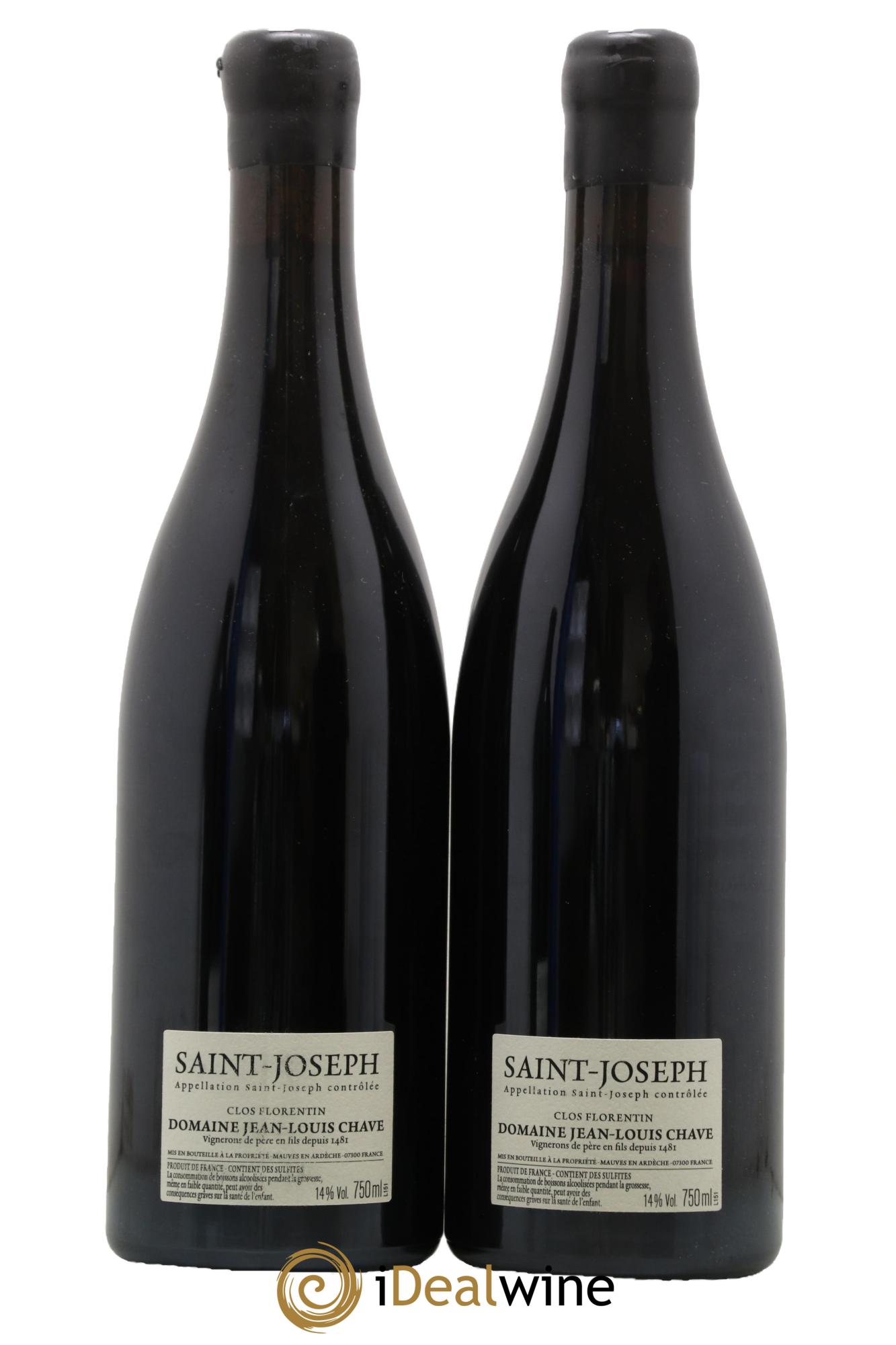 Saint-Joseph Clos Florentin Jean-Louis Chave 2015 - Lot of 2 bottles - 1