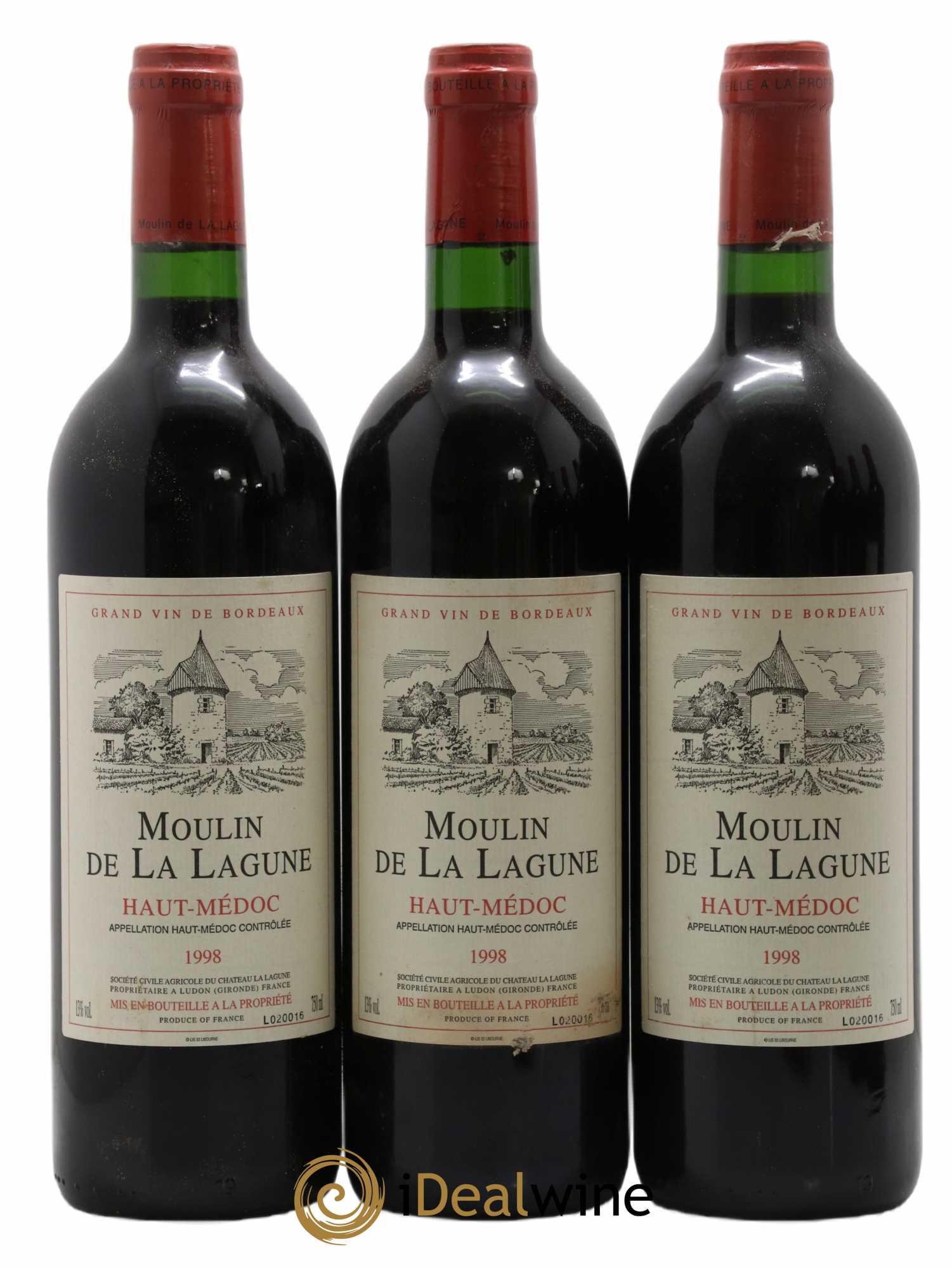 Moulin de La Lagune Second Vin 1998 - Lot de 6 bouteilles - 2