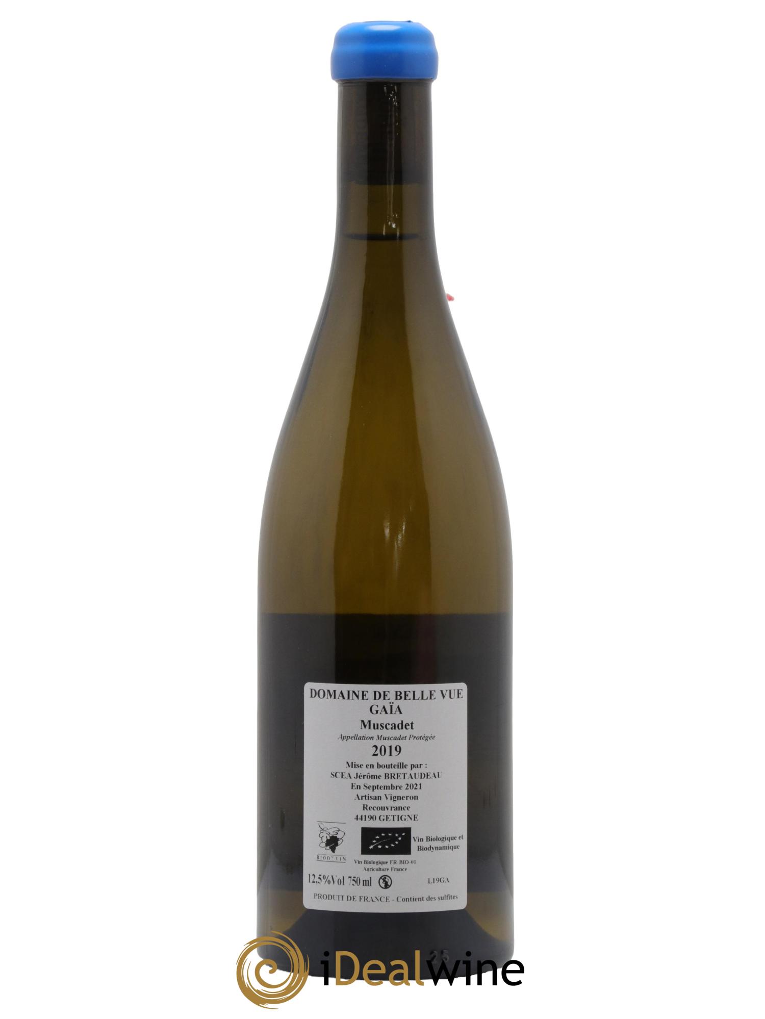 Muscadet-Sèvre-et-Maine Gaia Jérôme Bretaudeau - Domaine de Bellevue 2019 - Lot de 1 bouteille - 1