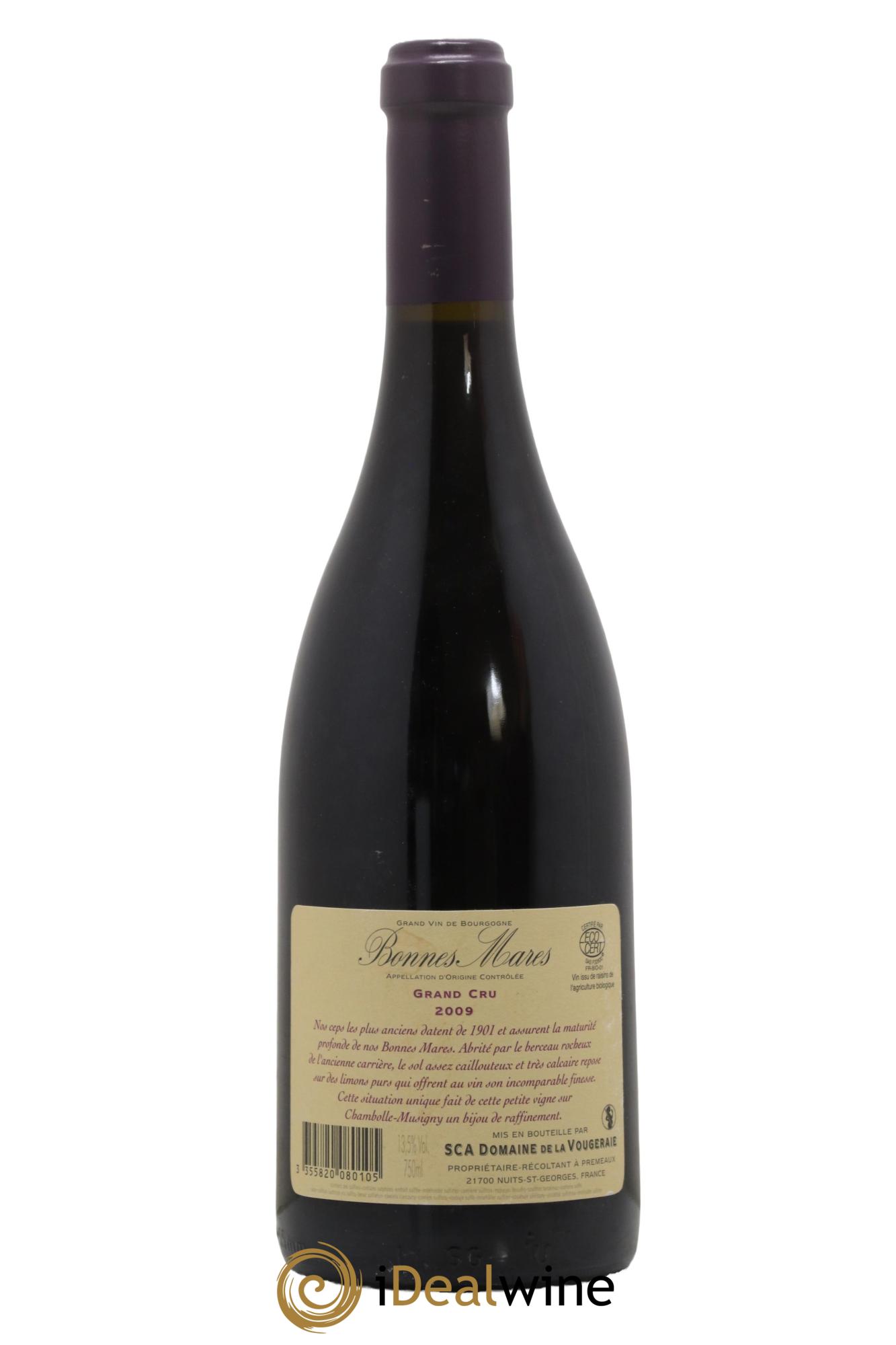 Bonnes-Mares Grand Cru La Vougeraie 2009 - Lot de 1 bouteille - 1