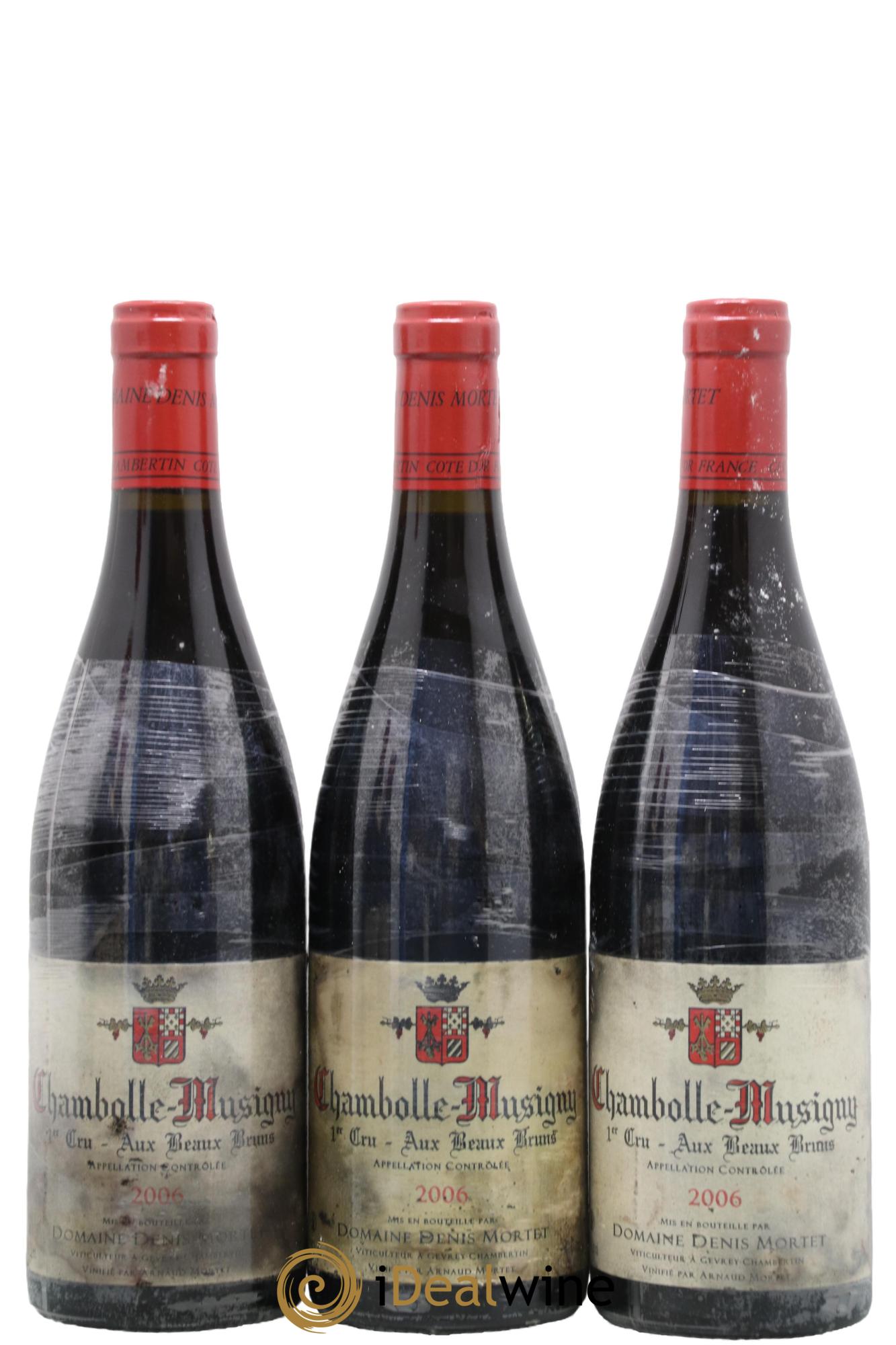 Chambolle-Musigny 1er Cru Aux Beaux Bruns Denis Mortet (Domaine) 2006 - Lot de 3 bouteilles - 0