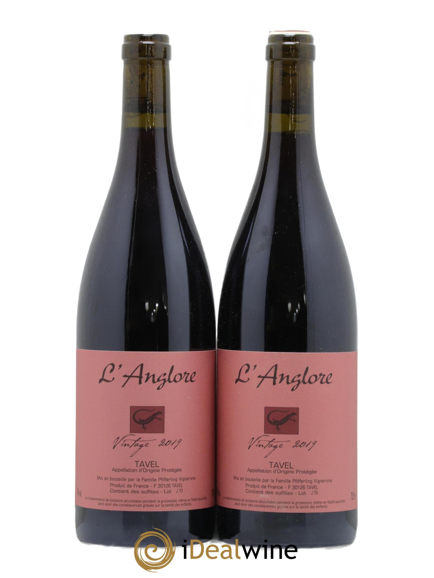 Tavel Vintage L'Anglore  2019 - Lot de 2 bouteilles - 0