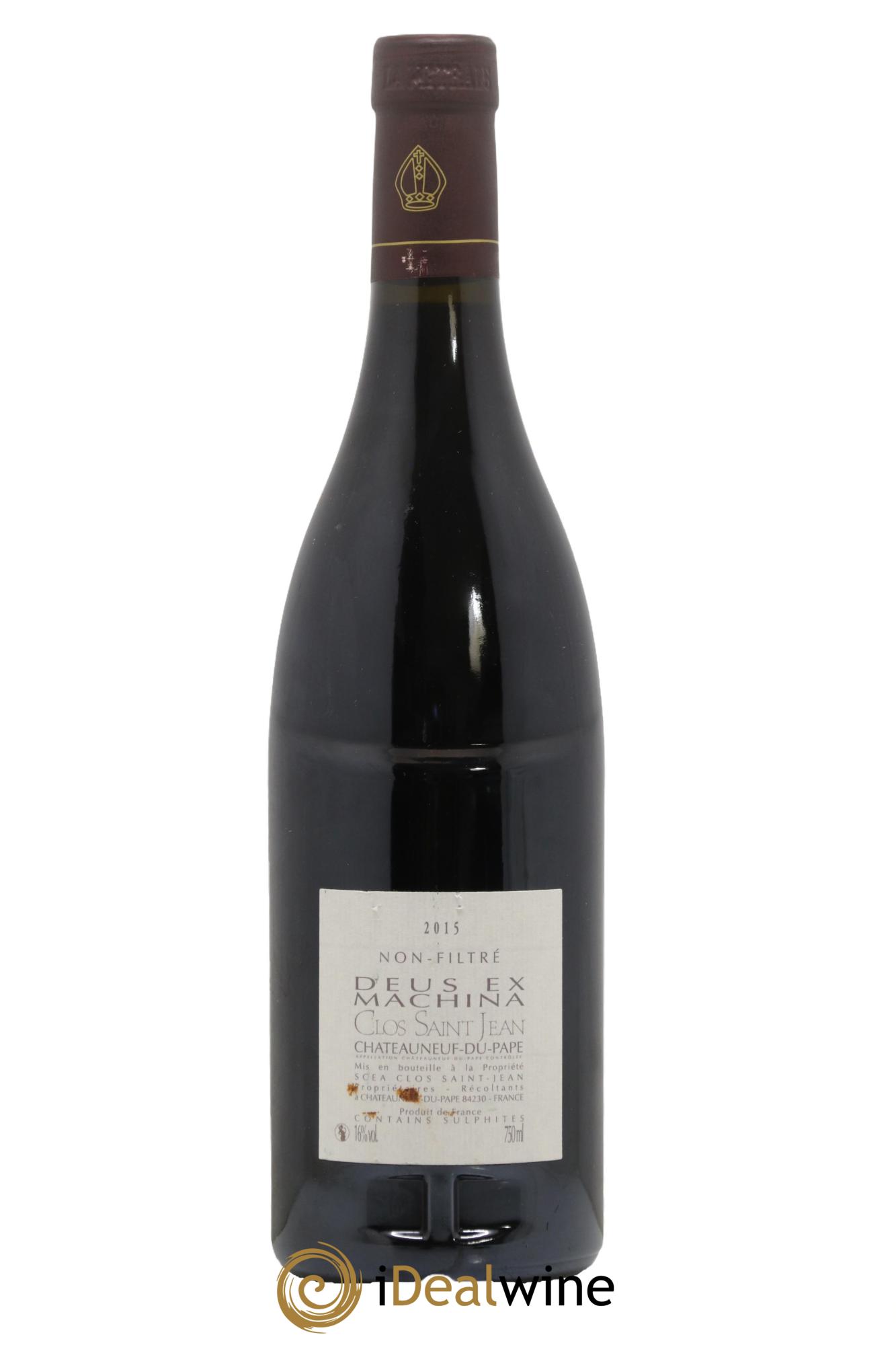 Châteauneuf-du-Pape Clos Saint-Jean Deus Ex Machina Pascal et Vincent Maurel 2015 - Posten von 1 Flasche - 1