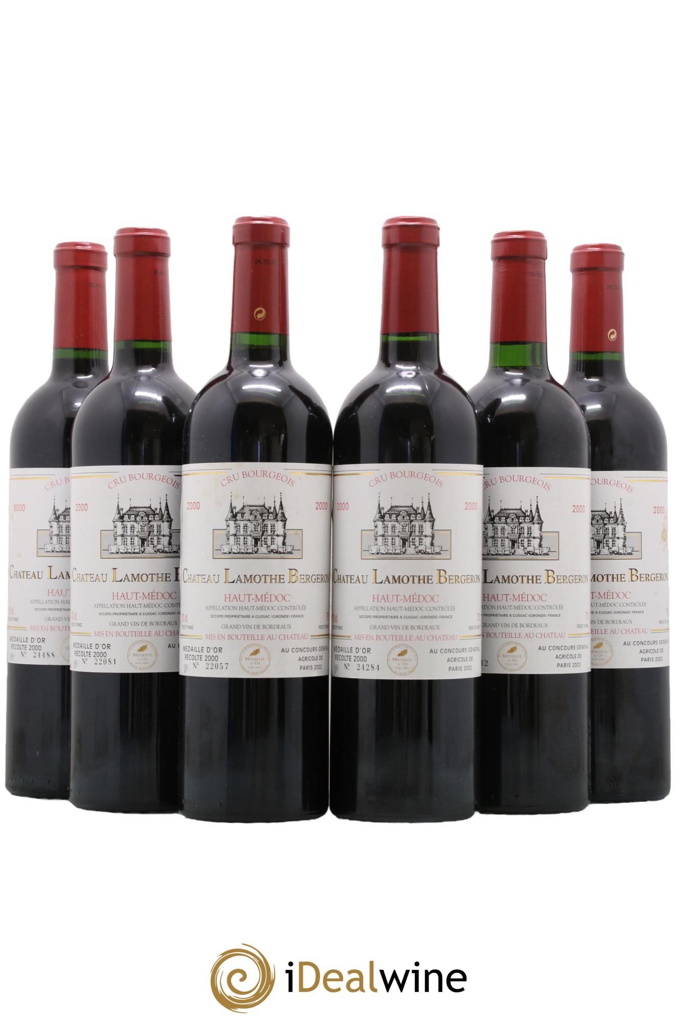 Château Lamothe Bergeron Cru Bourgeois 2000 - Lotto di 6 bottiglie - 0