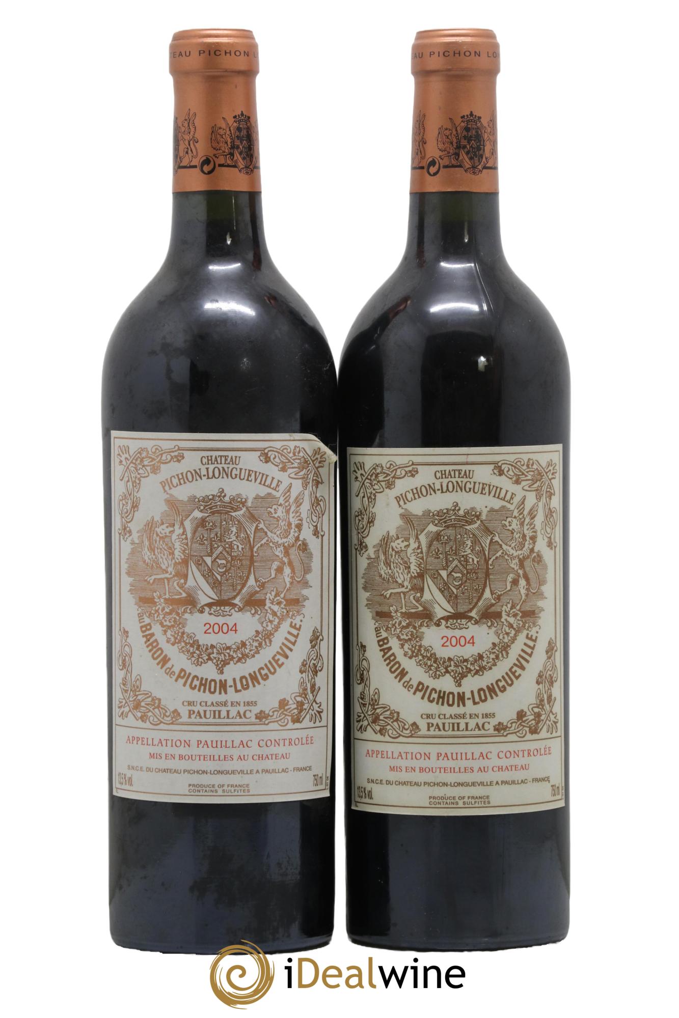 Pichon Longueville Baron 2ème Grand Cru Classé 2004 - Posten von 2 Flaschen - 0