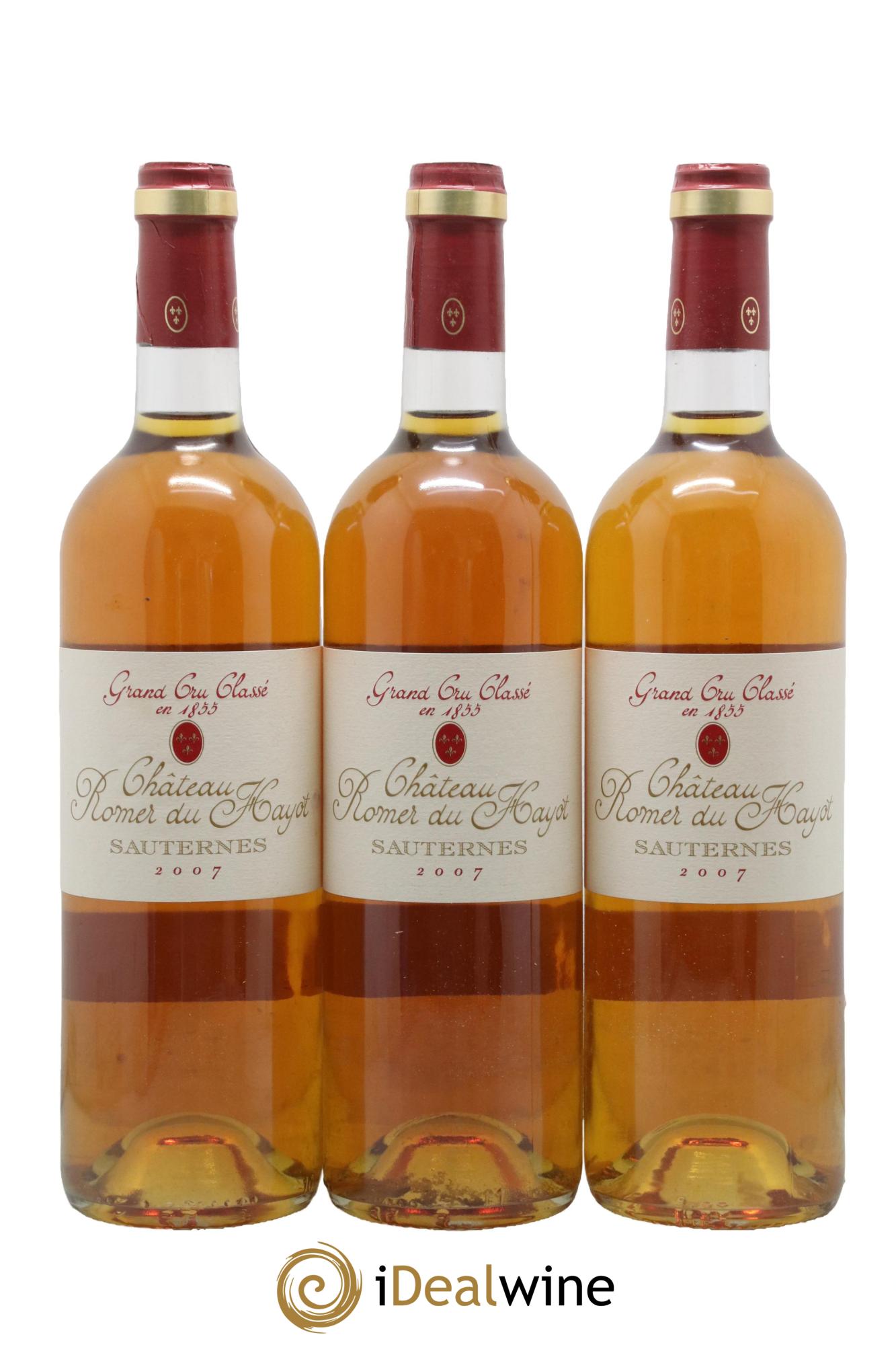 Château Romer du Hayot 2ème Grand Cru Classé 2007 - Lot de 3 bouteilles - 0