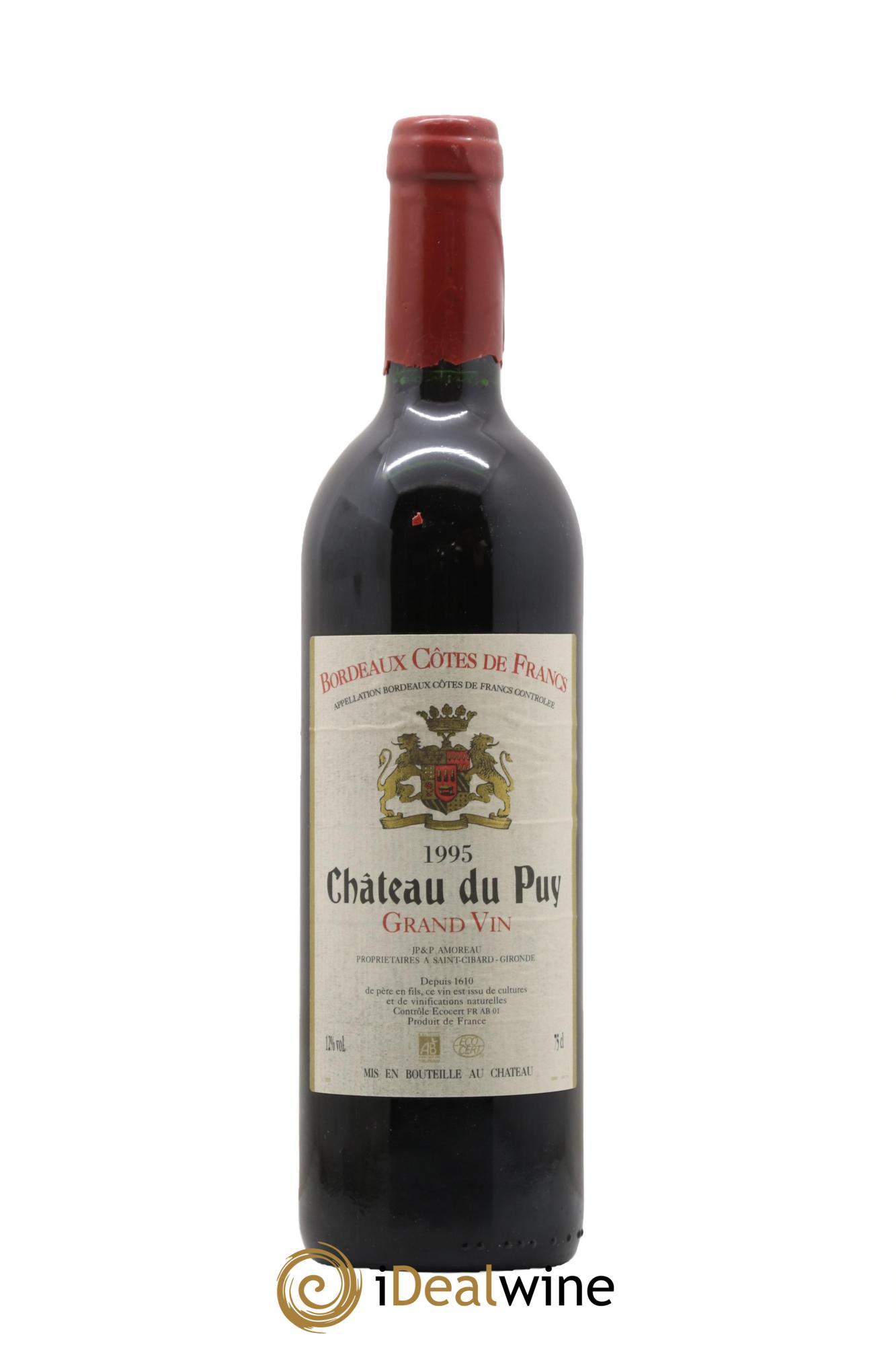 Château Le Puy 1995 - Lot de 1 bouteille - 0