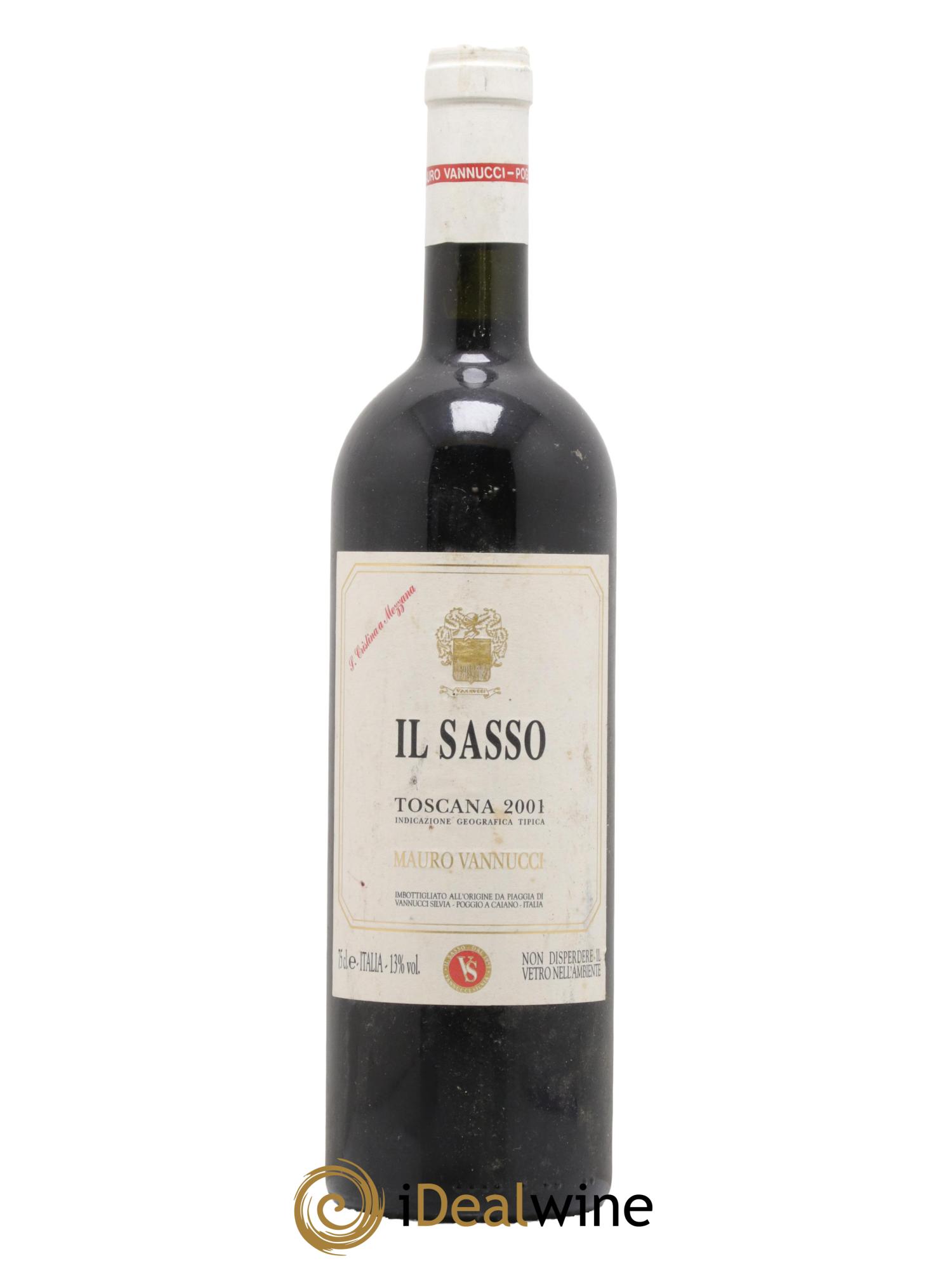 Vin de Pays de Toscane Il Sasso Mauro Vannucci 2001 - Lotto di 1 bottiglia - 0