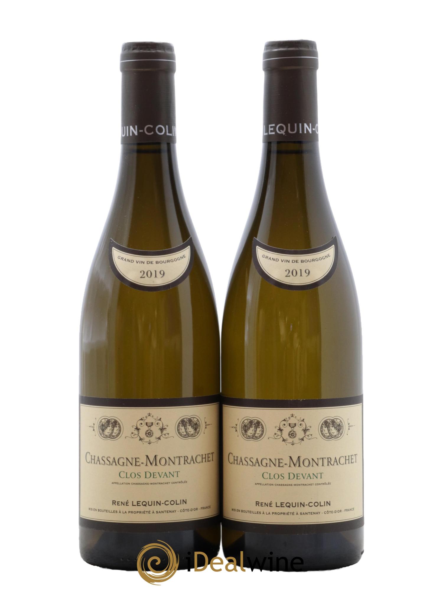 Chassagne-Montrachet Clos Devant René Lequin-Colin 2019 - Lot of 2 bottles - 0