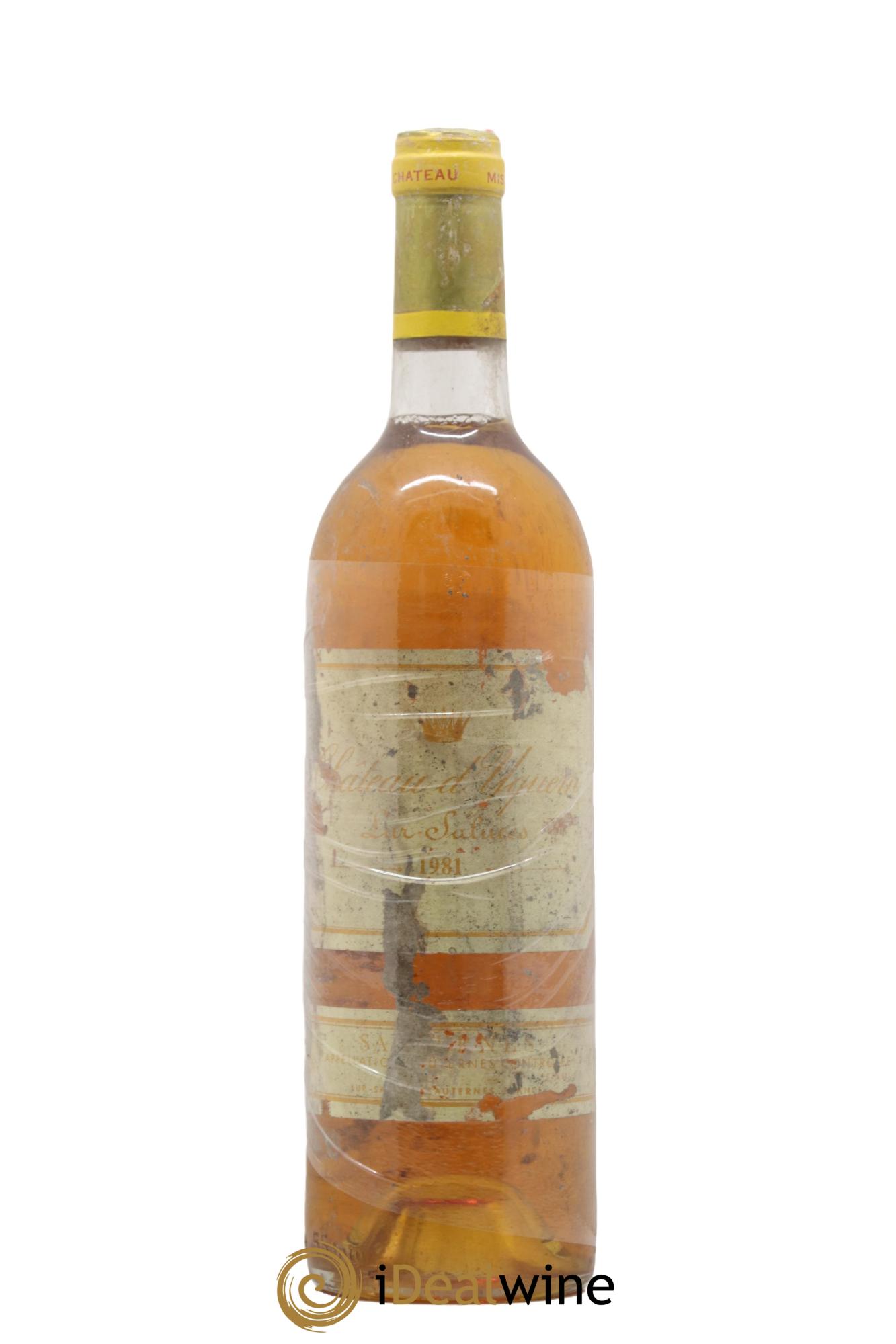 Château d' Yquem 1er Cru Classé Supérieur 1981 - Lot of 1 bottle - 0