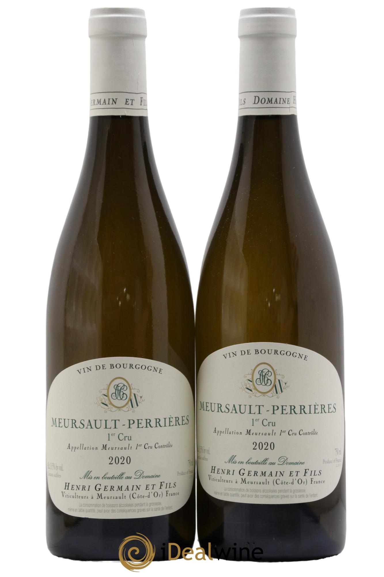 Meursault 1er Cru Perrières Henri Germain 2020 - Lotto di 2 bottiglie - 0