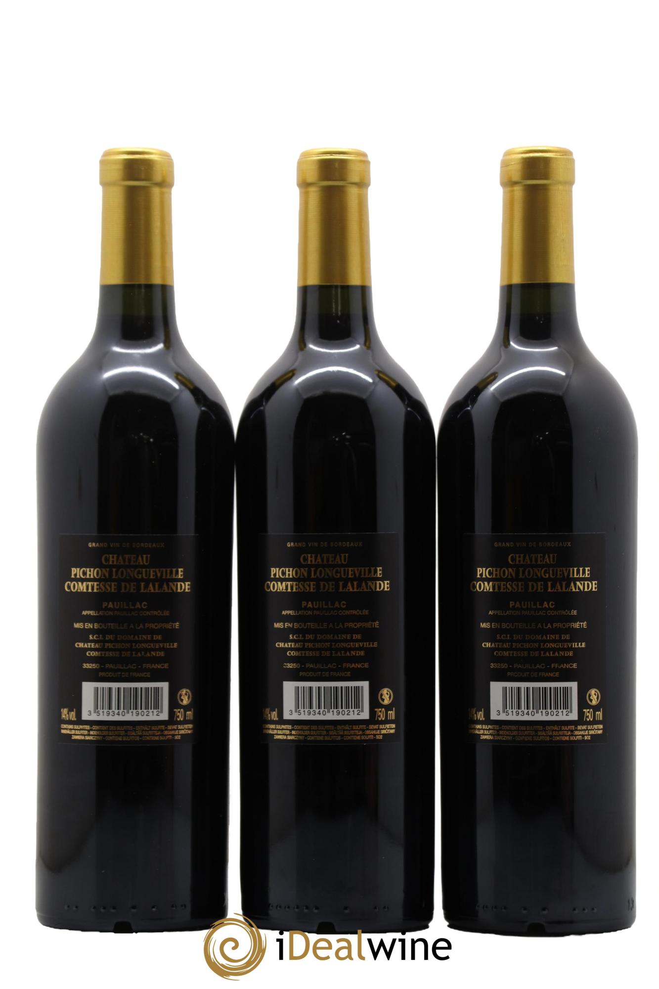 Château Pichon Longueville Comtesse de Lalande 2ème Grand Cru Classé 2019 - Lot de 6 bouteilles - 2