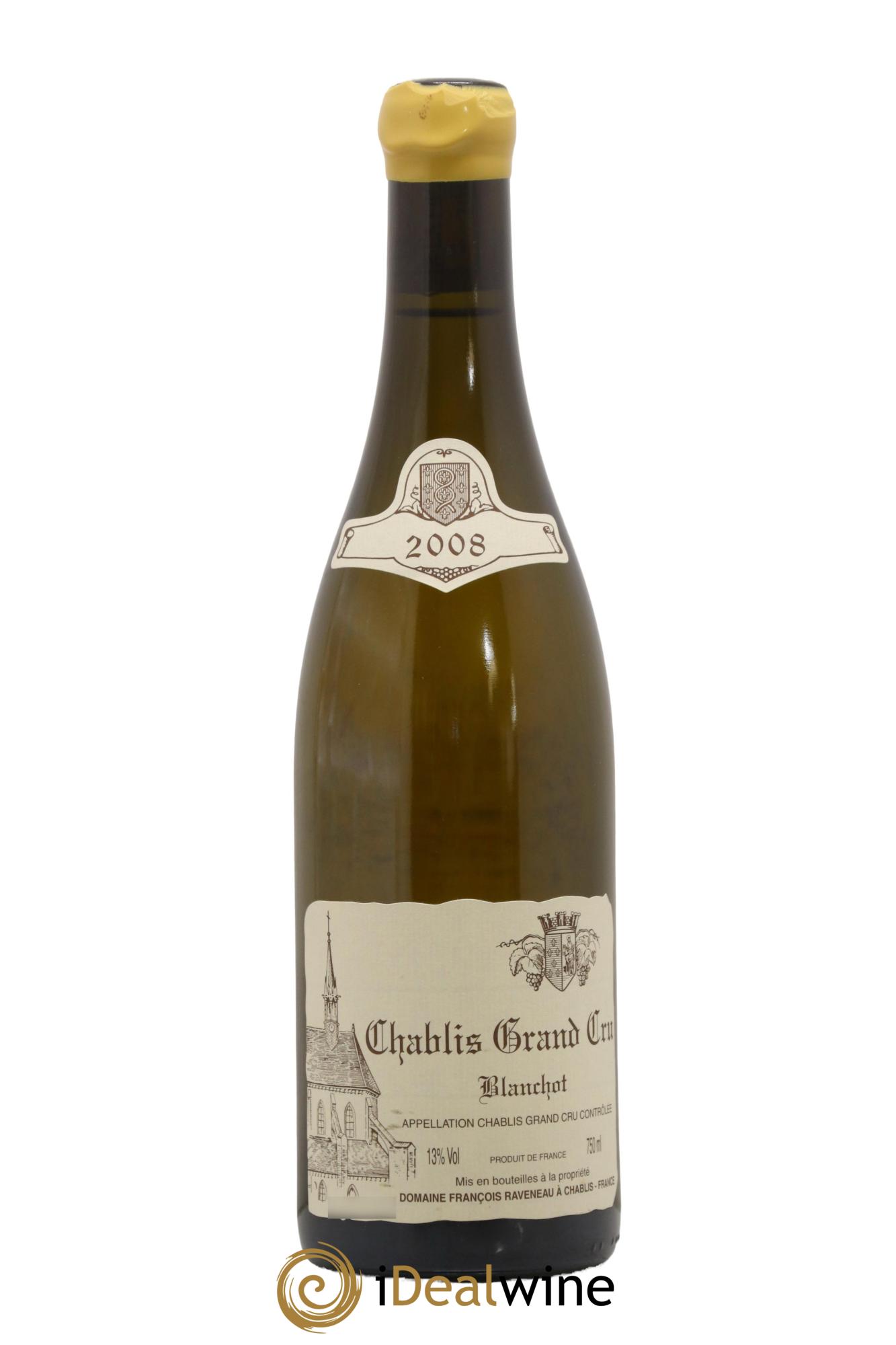 Chablis Grand Cru Blanchot Raveneau (Domaine) 2008 - Lot of 1 bottle - 0