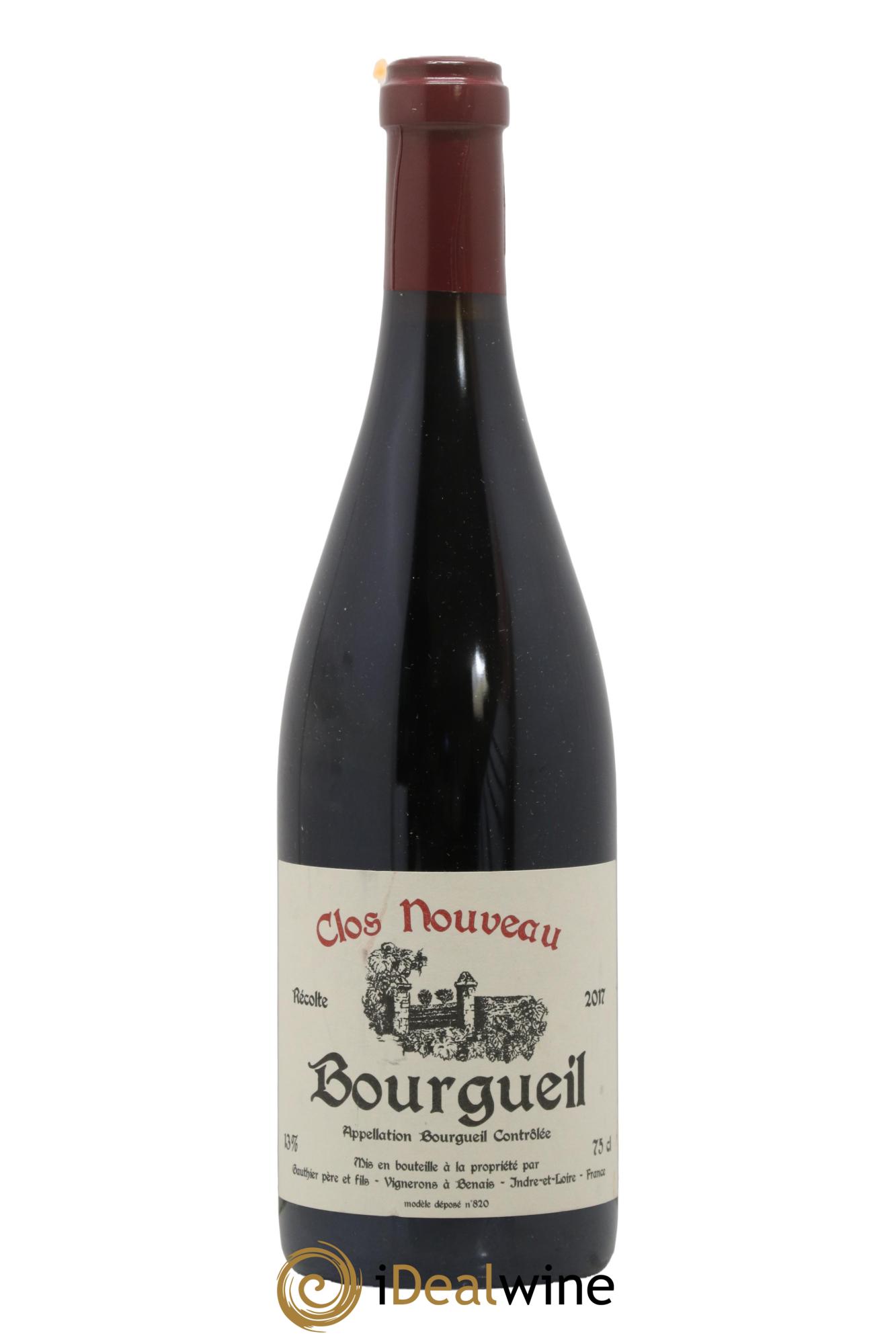 Bourgueil Clos Nouveau Domaine du Bel Air  2017 - Lot of 1 bottle - 0