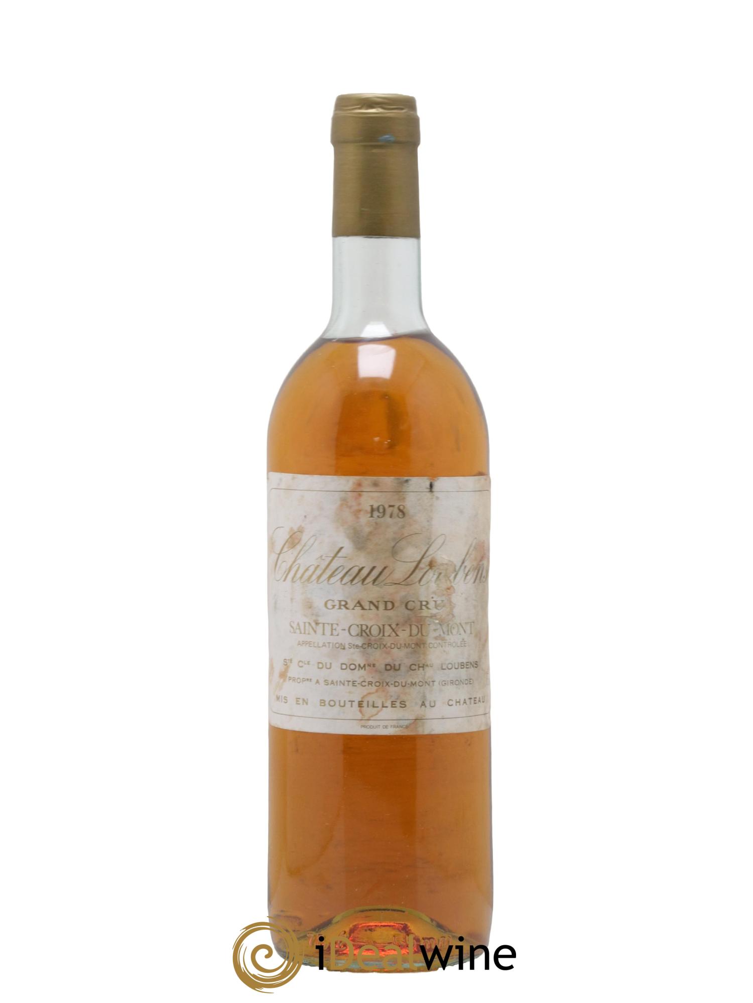 Château Loubens 1978 - Lot de 1 bouteille - 0