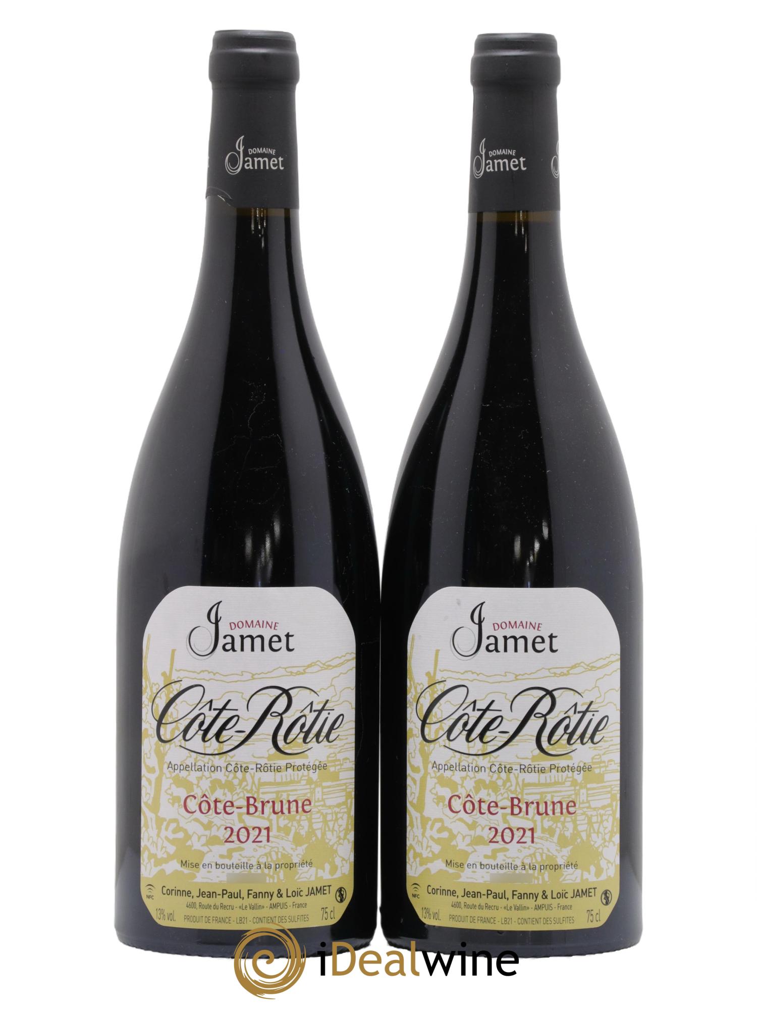 Côte-Rôtie Côte Brune Jamet (Domaine) 2021 - Lot de 2 bouteilles - 0