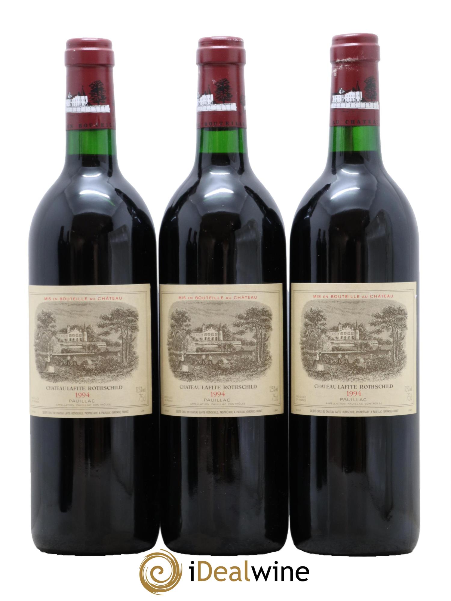 Château Lafite Rothschild 1er Grand Cru Classé 1994 - Posten von 3 Flaschen - 0