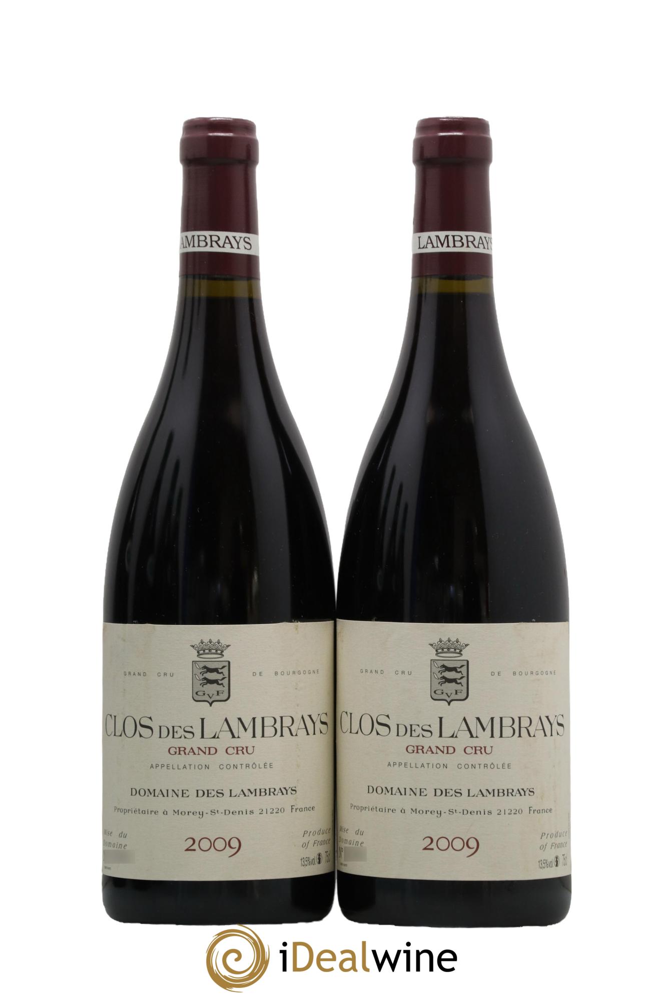 Clos des Lambrays Grand Cru Domaine des Lambrays 2009 - Lot of 2 bottles - 0