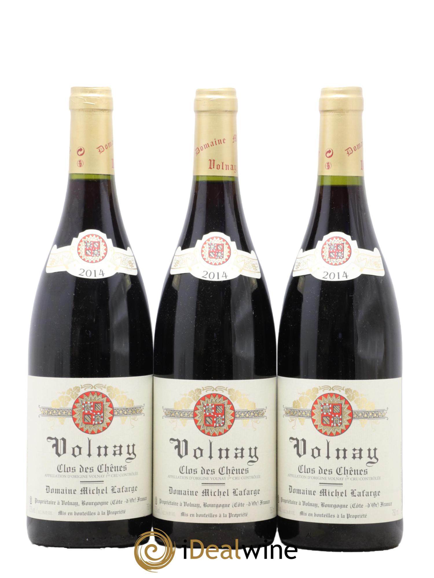 Volnay 1er Cru Clos des Chênes Lafarge (Domaine) 2014 - Lot of 3 bottles - 0