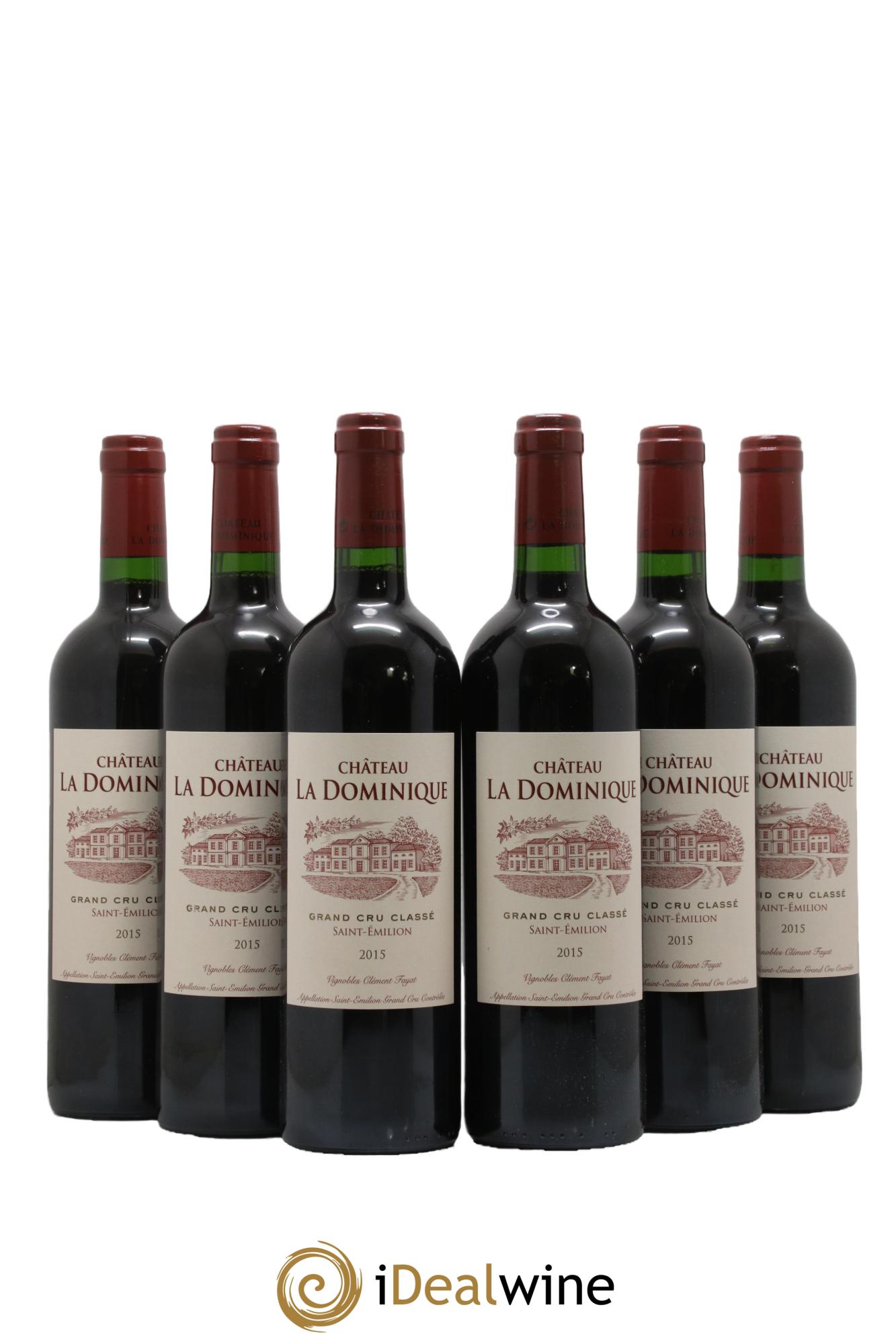 Château la Dominique Grand Cru Classé 2015 - Lot de 6 bouteilles - 0