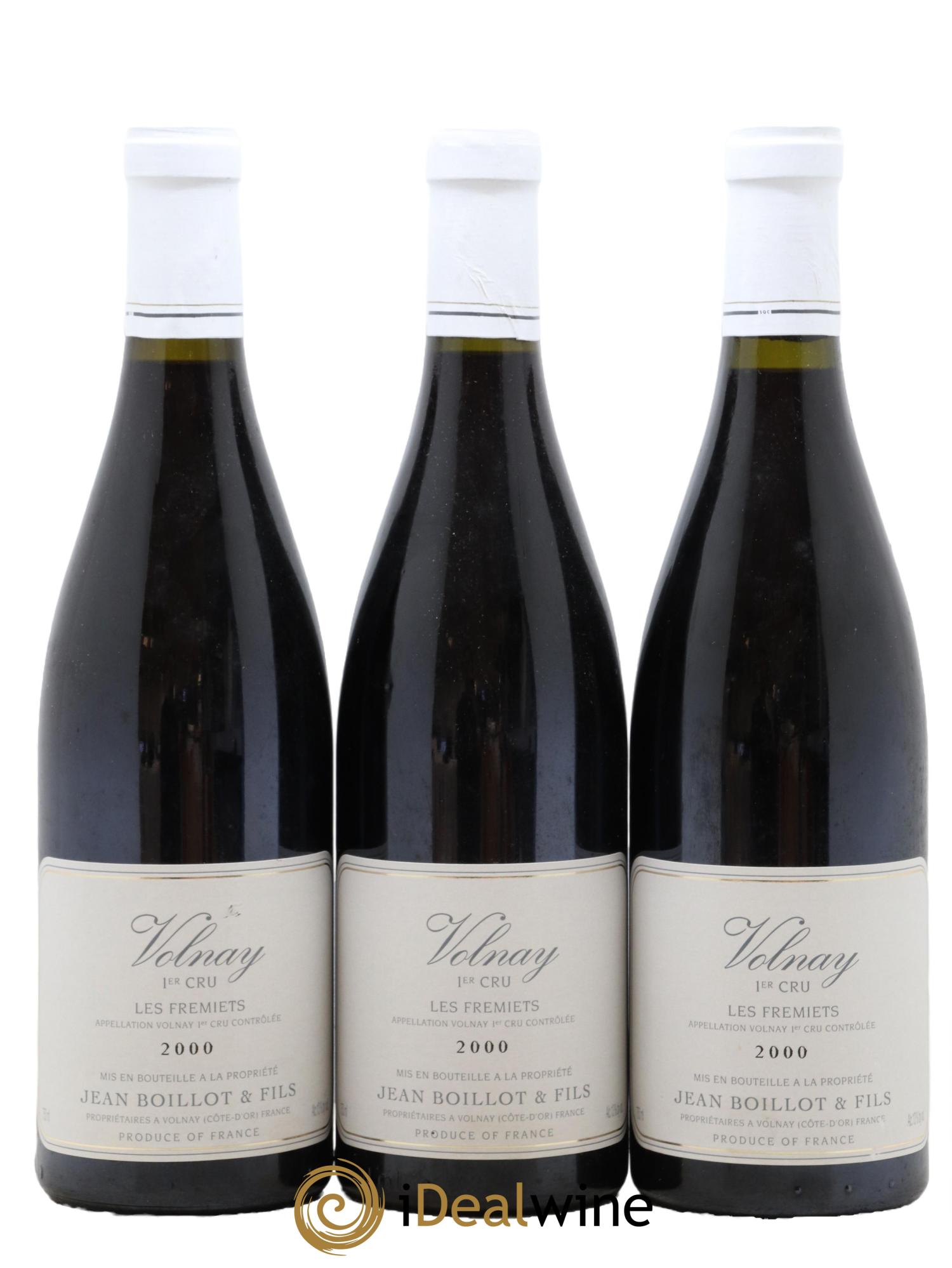 Volnay 1er Cru Les Fremiets Domaine Jean Boillot 2000 - Lot de 3 bouteilles - 0