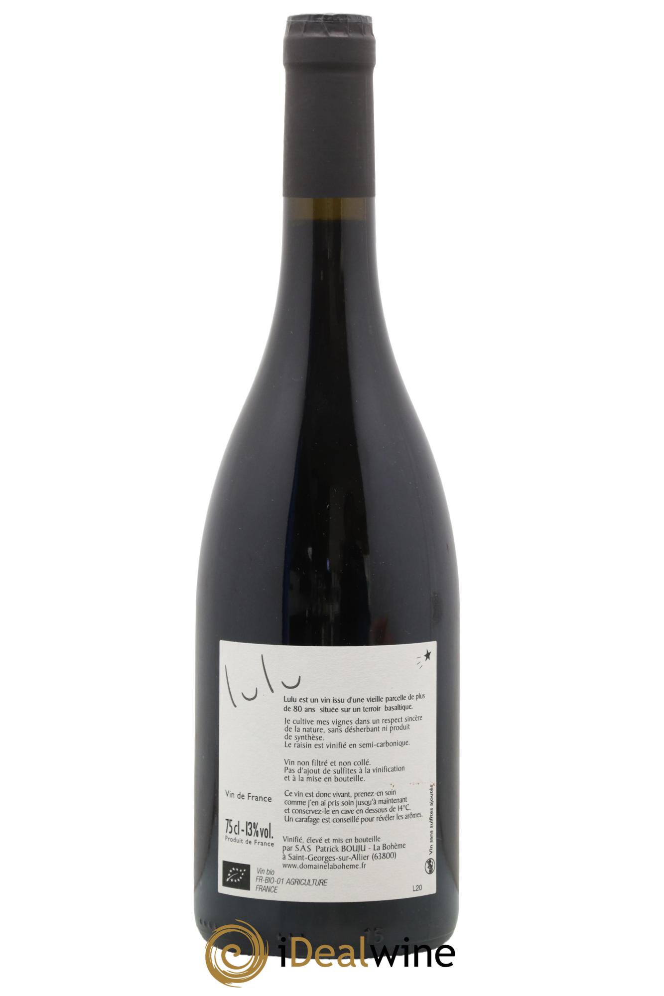 Vin de France Lulu Patrick Bouju - La Bohème  2020 - Posten von 1 Flasche - 1