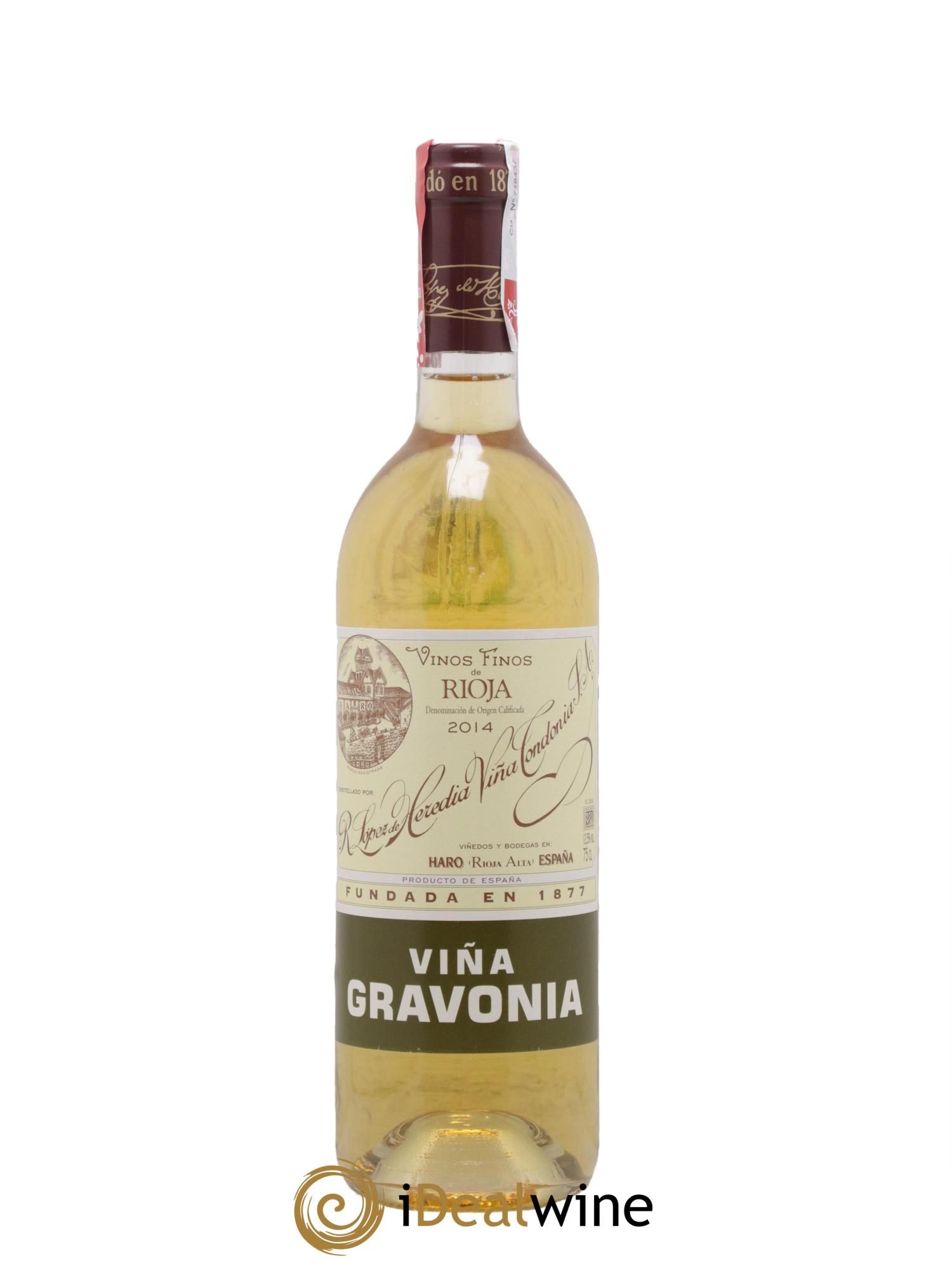 Rioja DOCA Vina Gravonia Crianza Vina Tondonia R. Lopez de Heredia 2014 - Lotto di 1 bottiglia - 0