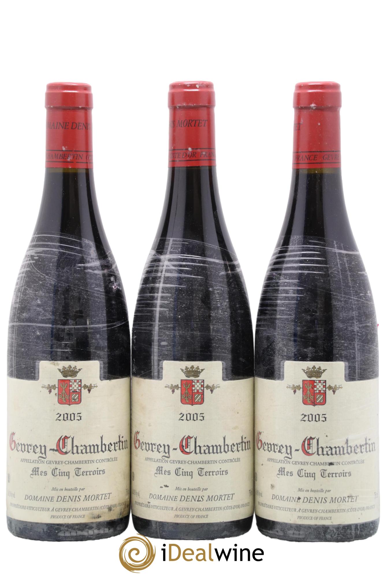 Gevrey-Chambertin Mes Cinq Terroirs Denis Mortet (Domaine) 2005 - Posten von 3 Flaschen - 0