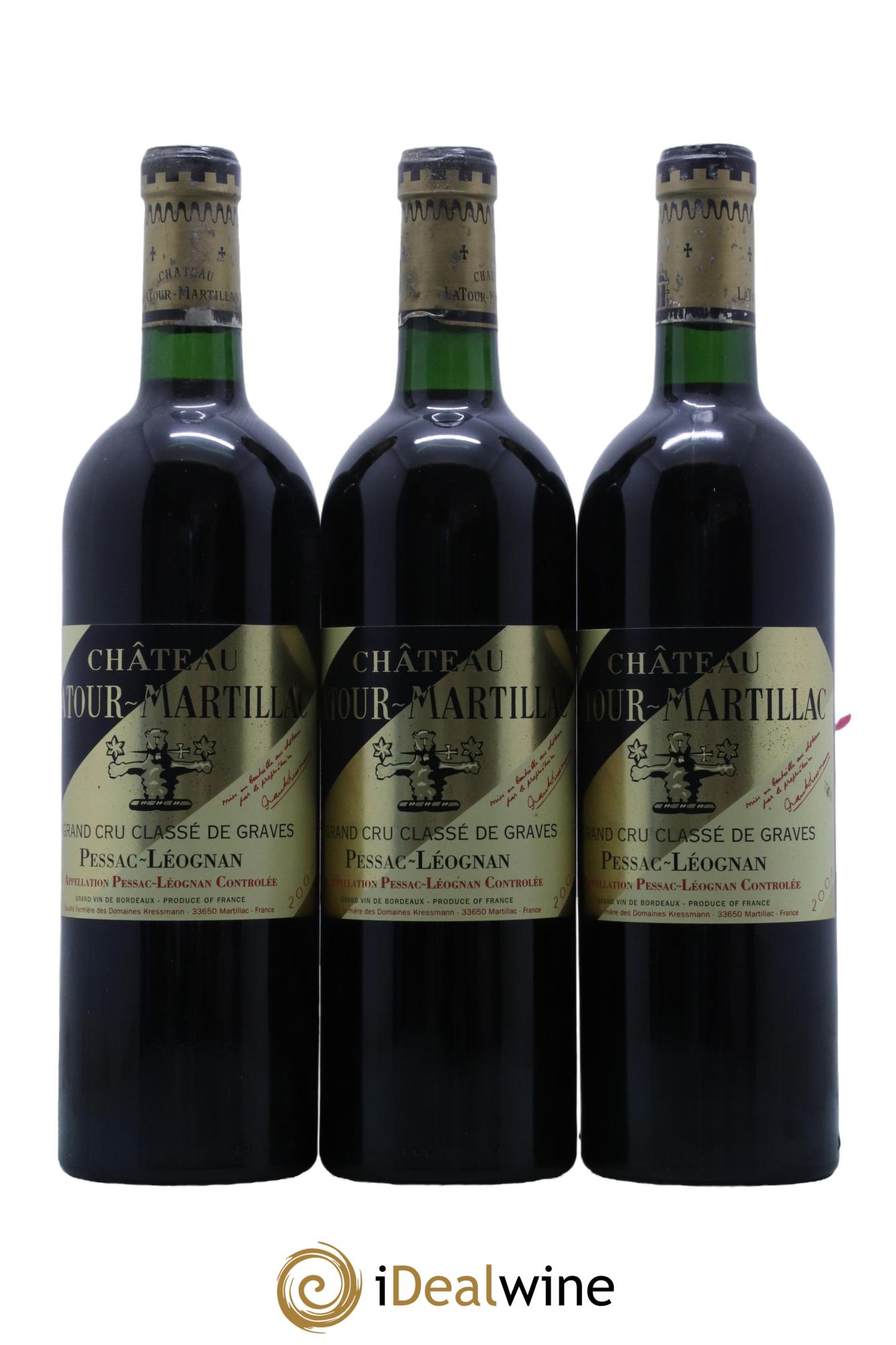 Château Latour-Martillac Cru Classé de Graves  2001 - Lotto di 12 bottiglie - 2