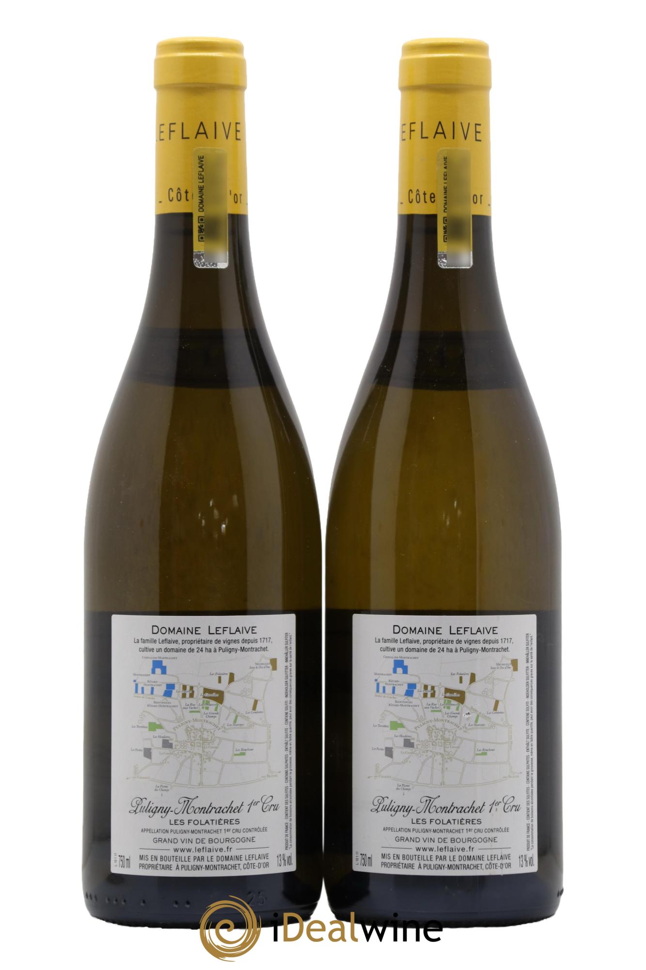 Puligny-Montrachet 1er Cru Les Folatières Leflaive (Domaine) 2017 - Lot of 2 bottles - 1