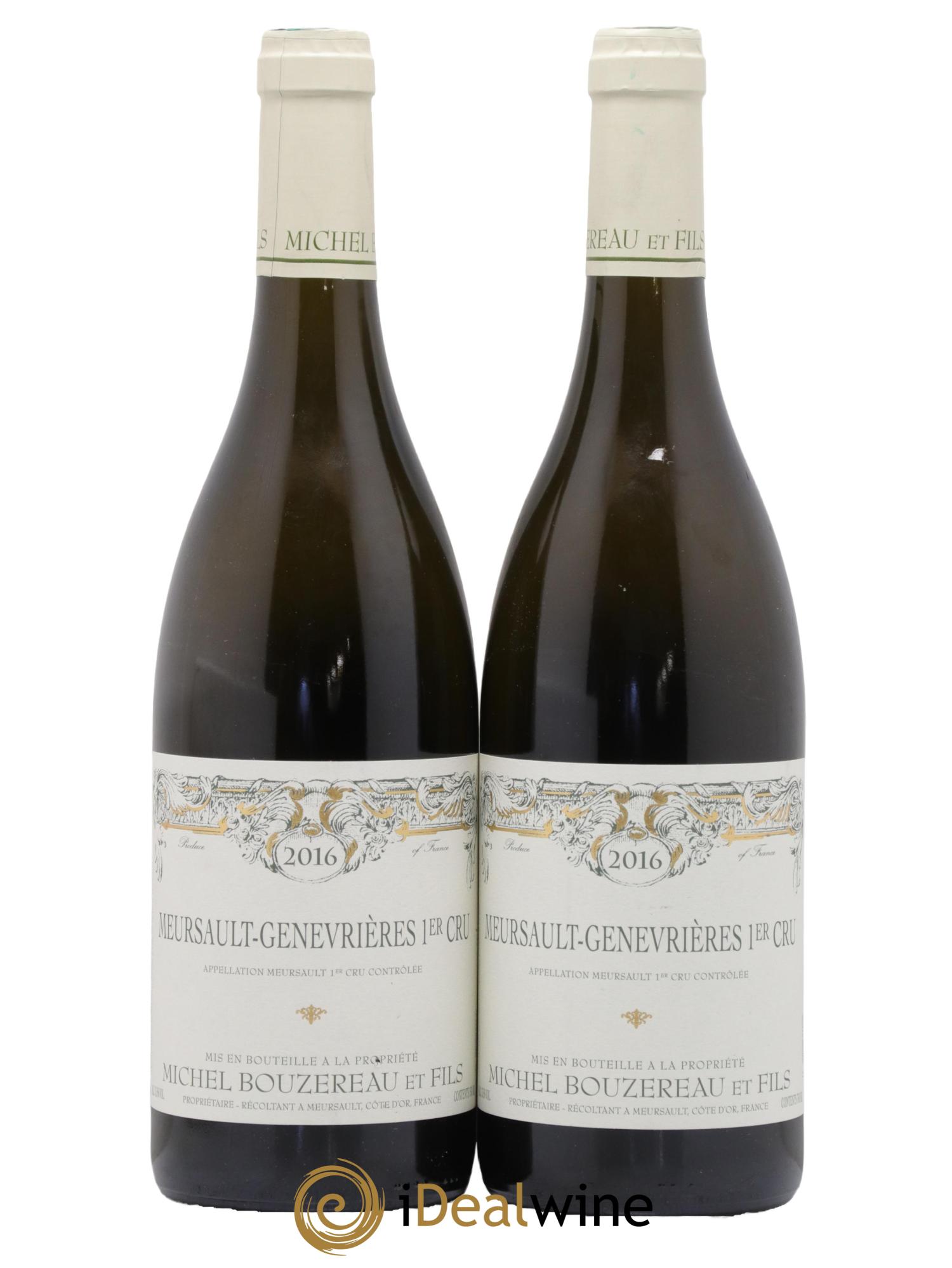 Meursault 1er Cru Les Genevrières Michel Bouzereau et Fils (Domaine) 2016 - Lotto di 2 bottiglie - 0