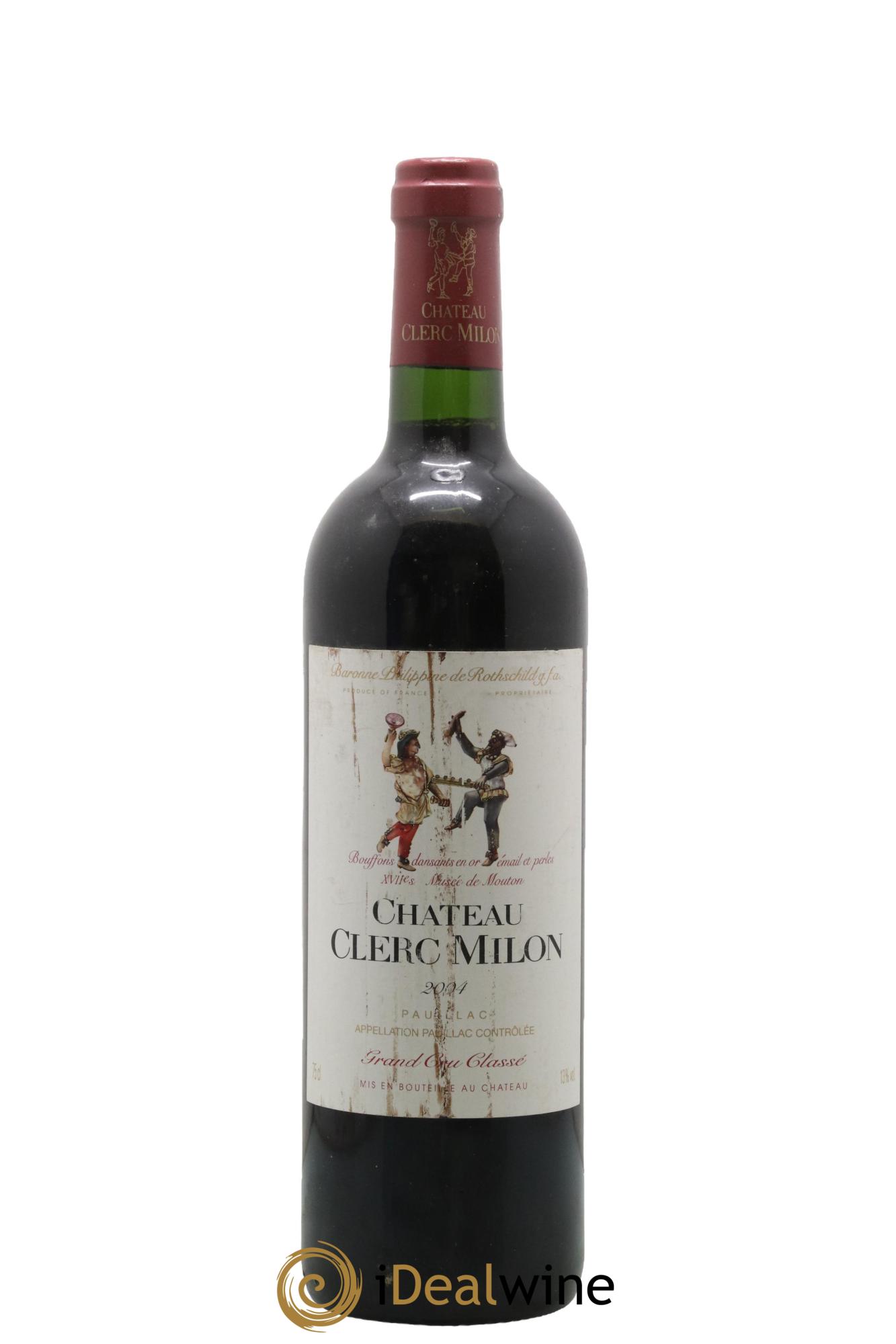 Château Clerc Milon 5ème Grand Cru Classé 2004 - Lot de 1 bouteille - 0