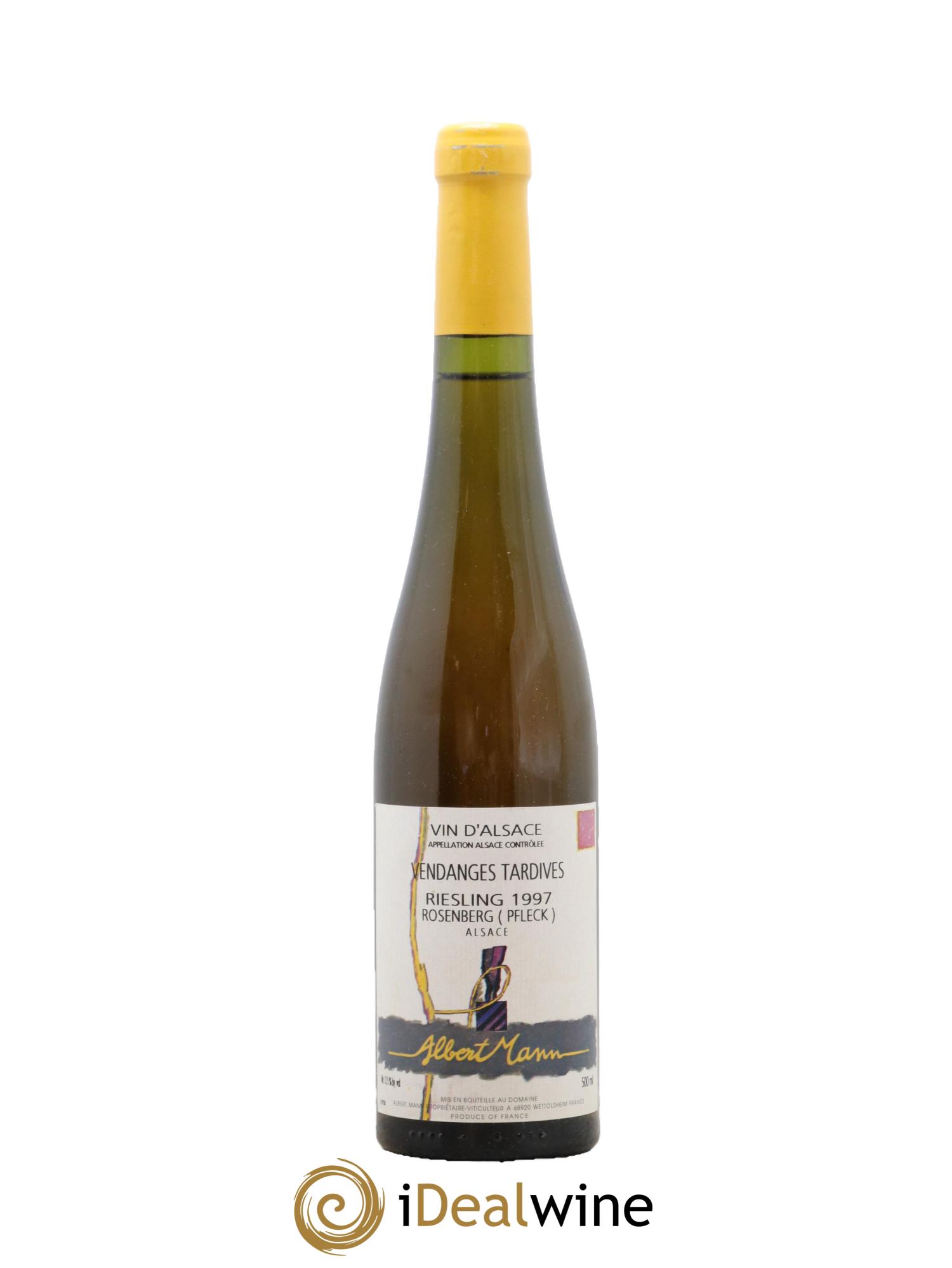 Alsace Riesling vendanges tardives Rosenberg Albert Mann 1997 - Lotto di 1 formato 50cl - 0