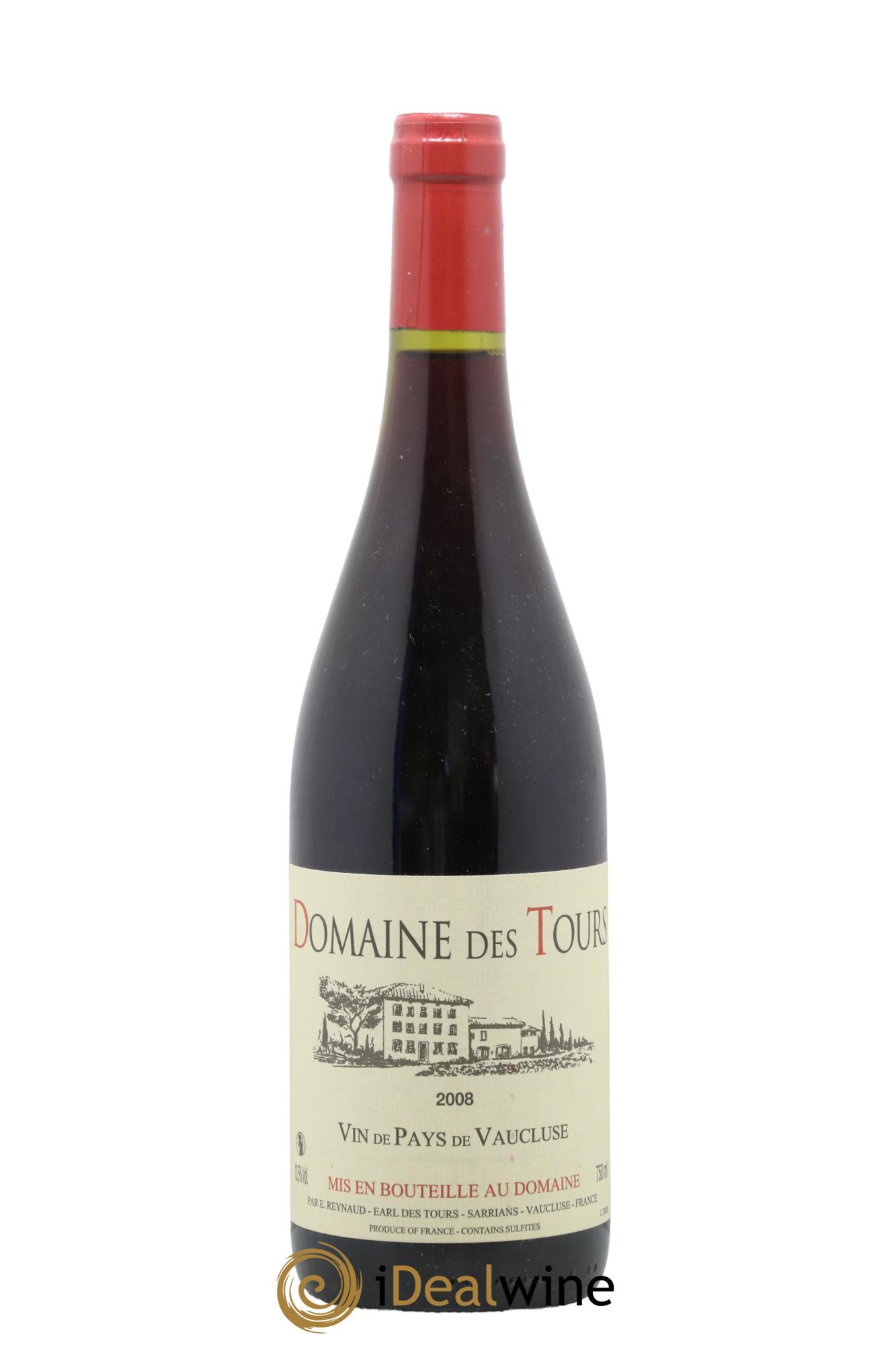 IGP Vaucluse (Vin de Pays de Vaucluse) Domaine des Tours Emmanuel Reynaud 2008 - Lotto di 1 bottiglia - 0