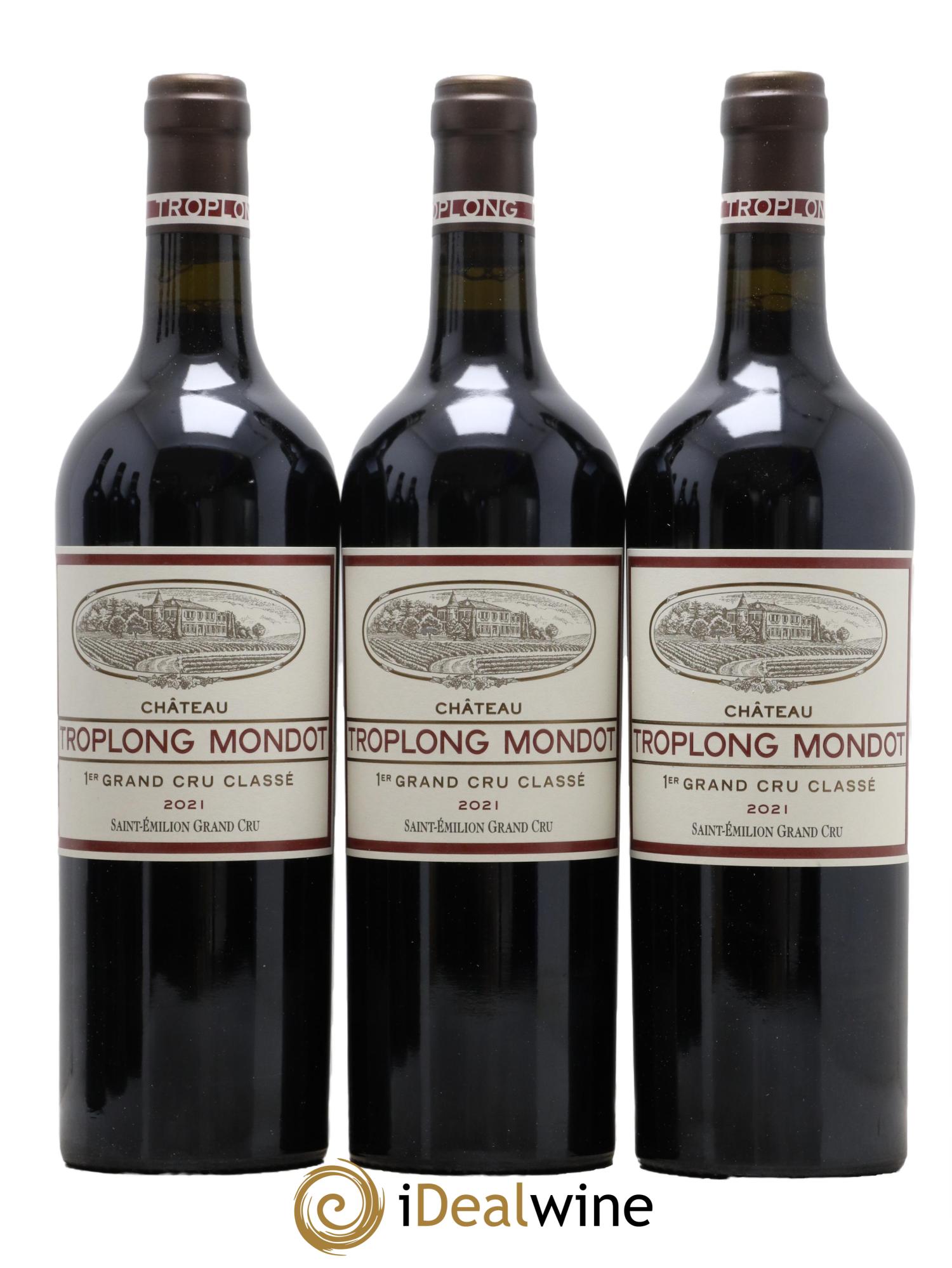 Château Troplong Mondot 1er Grand Cru Classé B 2021 - Lot of 6 bottles - 2