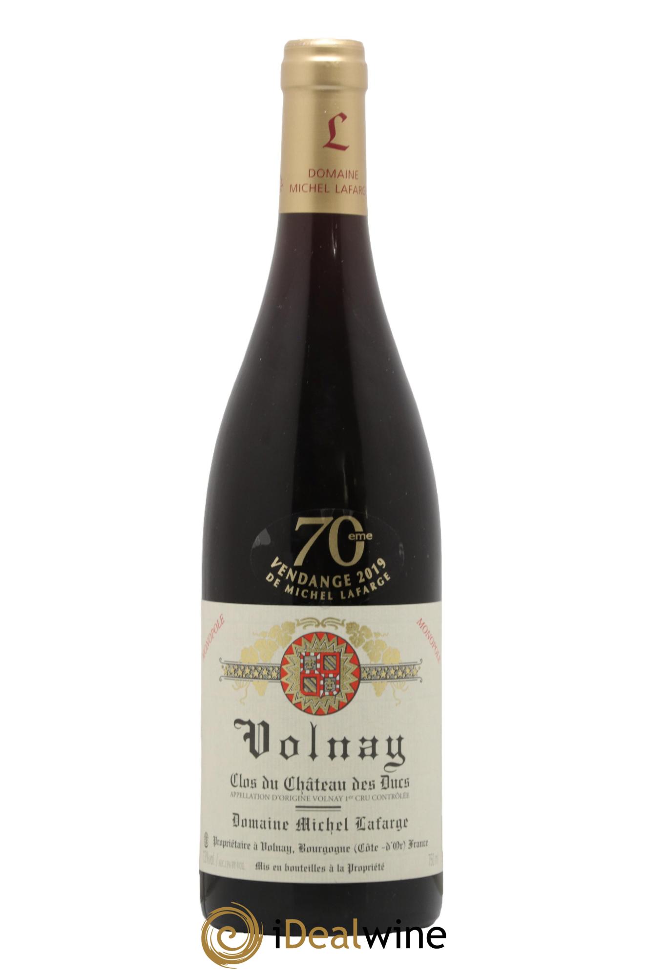 Volnay 1er Cru Clos du Château des Ducs Lafarge (Domaine) 2019 - Lot de 1 bouteille - 0