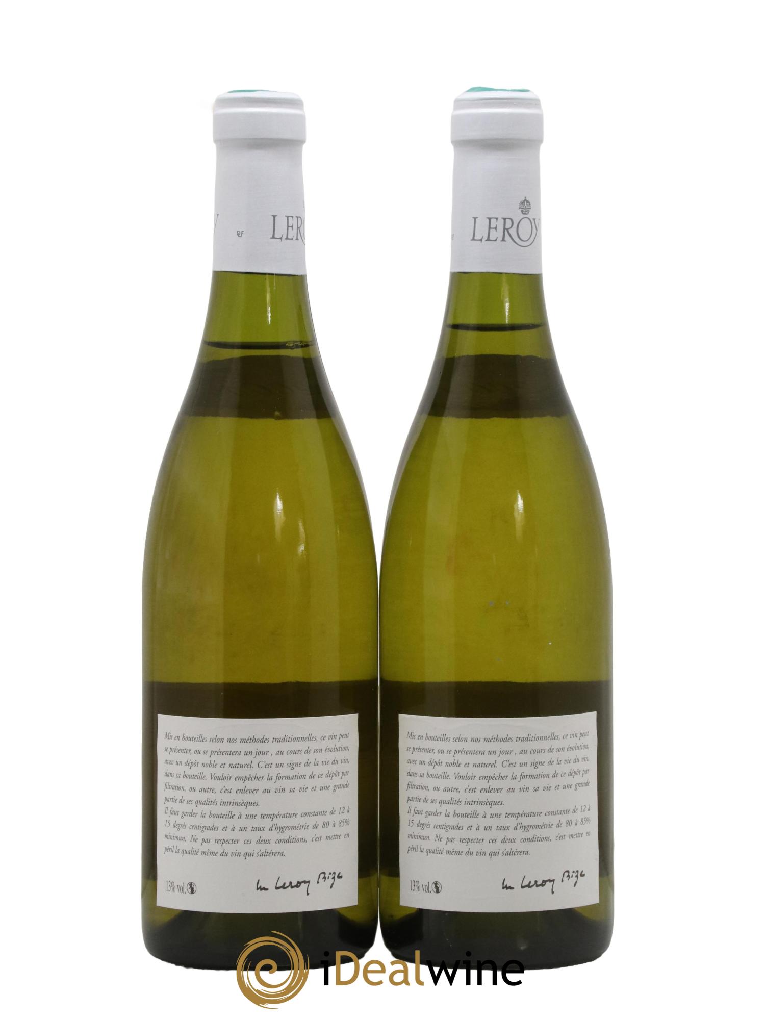 Meursault Leroy SA 2001 - Lot de 2 bouteilles - 1