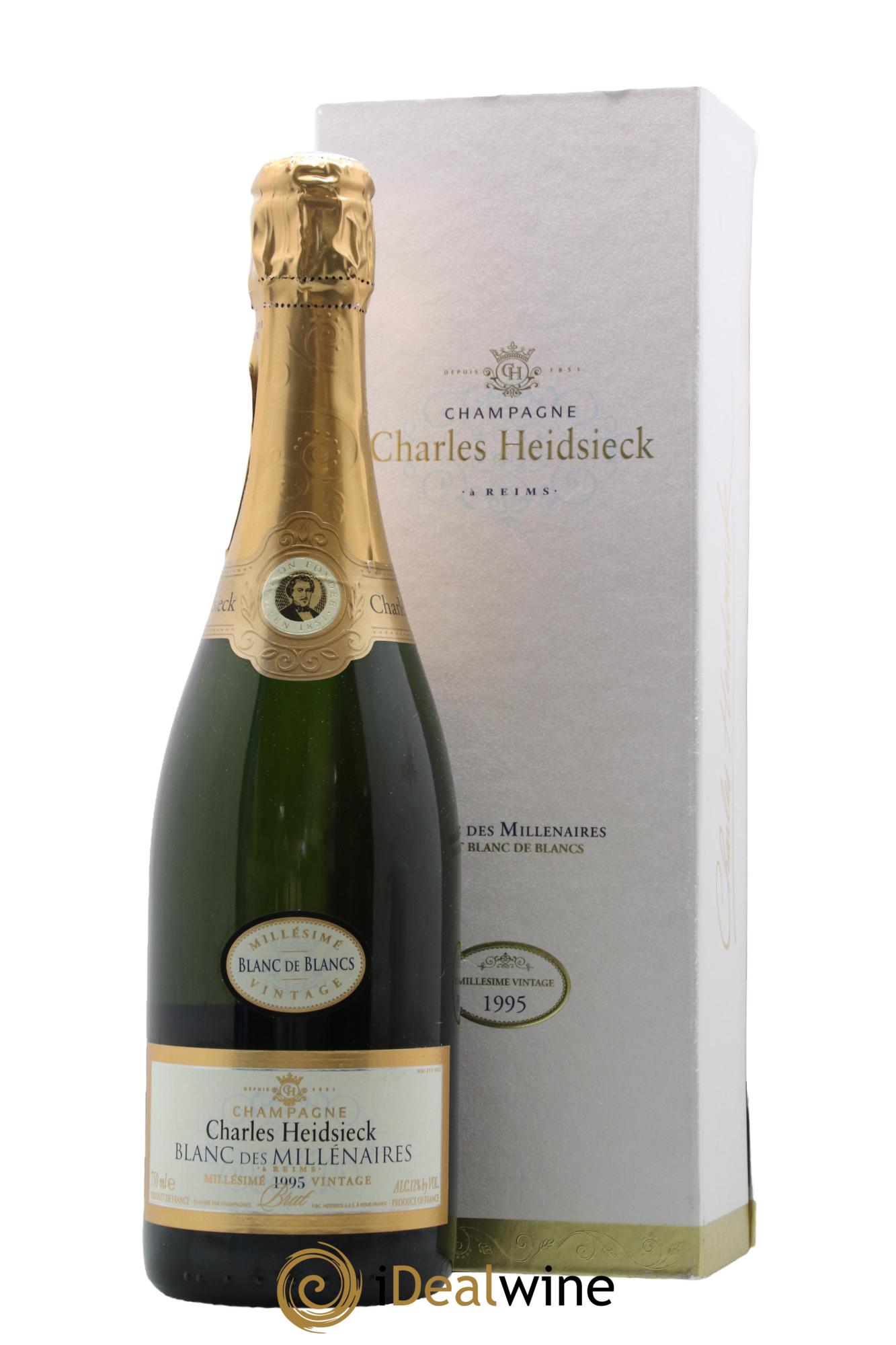 Blanc de Blancs Blanc des Millénaires Brut Charles Heidsieck  1995 - Lot de 1 bouteille - 0