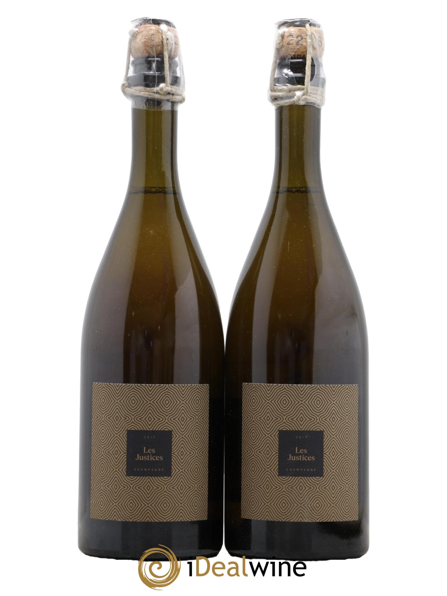 Champagne Les Justices Zéro Dosage Bourgeois-Diaz 2017 - Lot of 2 bottles - 0