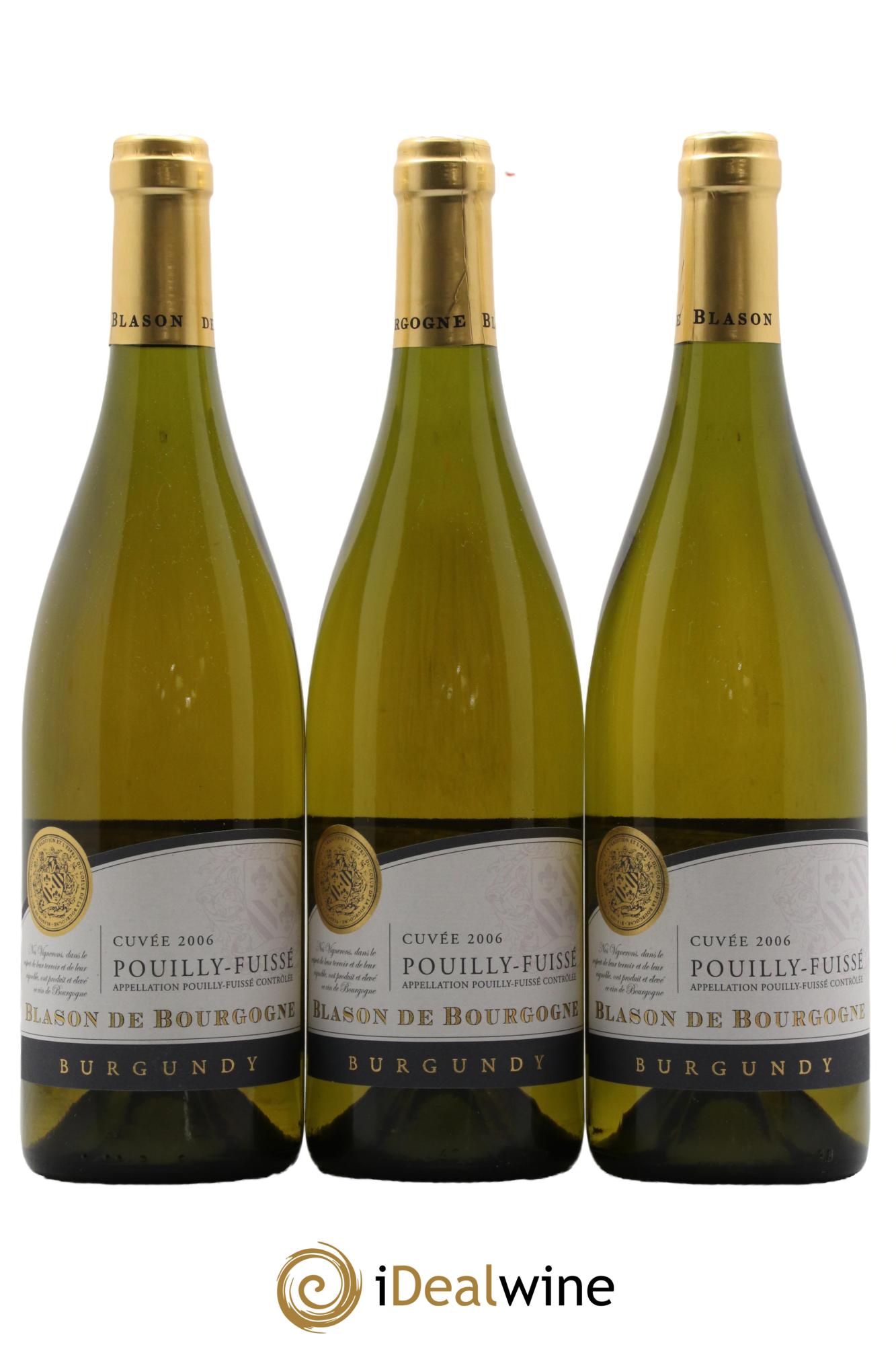 Pouilly-Fuissé Blason De Bourgogne 2006 - Lotto di 3 bottiglie - 0