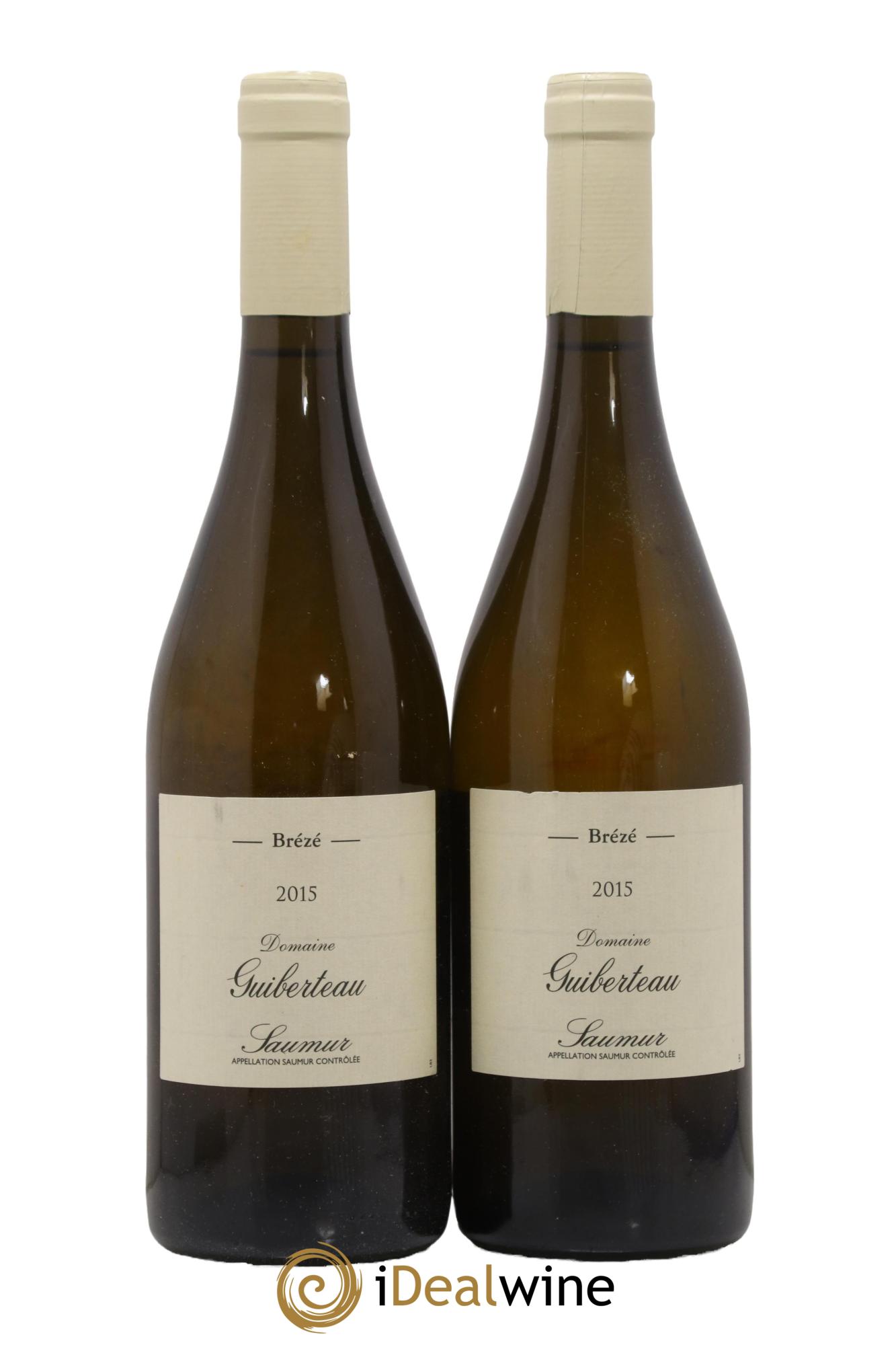 Saumur Brézé Domaine Guiberteau  2015 - Lot de 2 bouteilles - 0