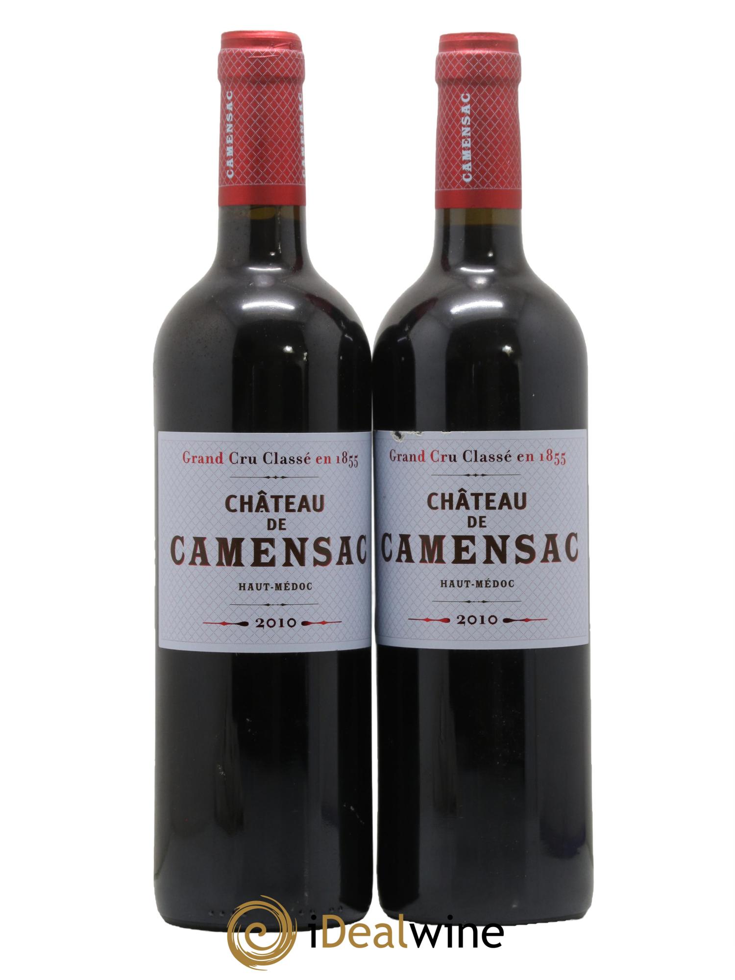 Château Camensac 5ème Grand Cru Classé 2010 - Lotto di 2 bottiglie - 0