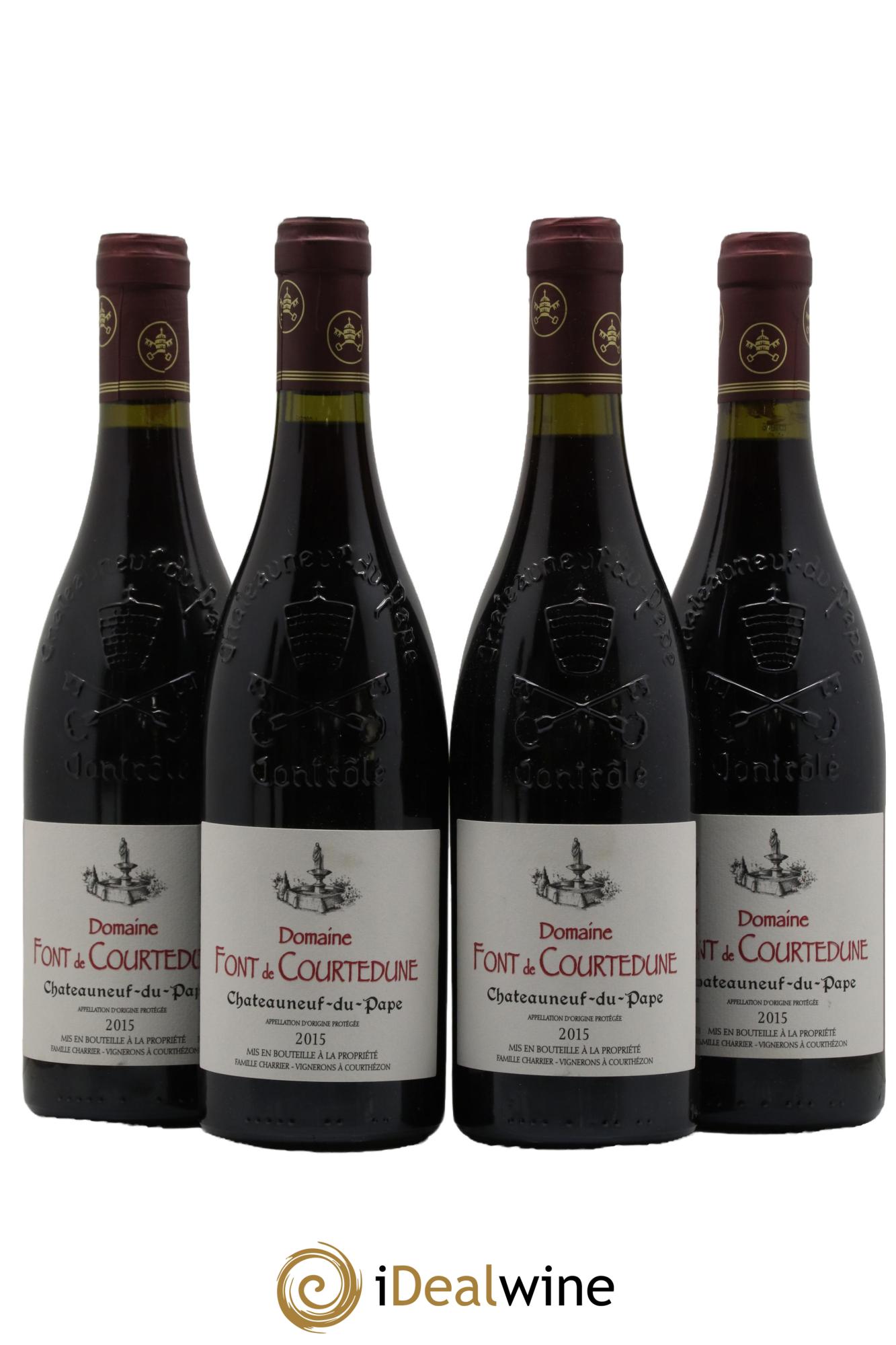 Châteauneuf-du-Pape Domaine Font de Courtedune 2015 - Lot de 4 bouteilles - 0