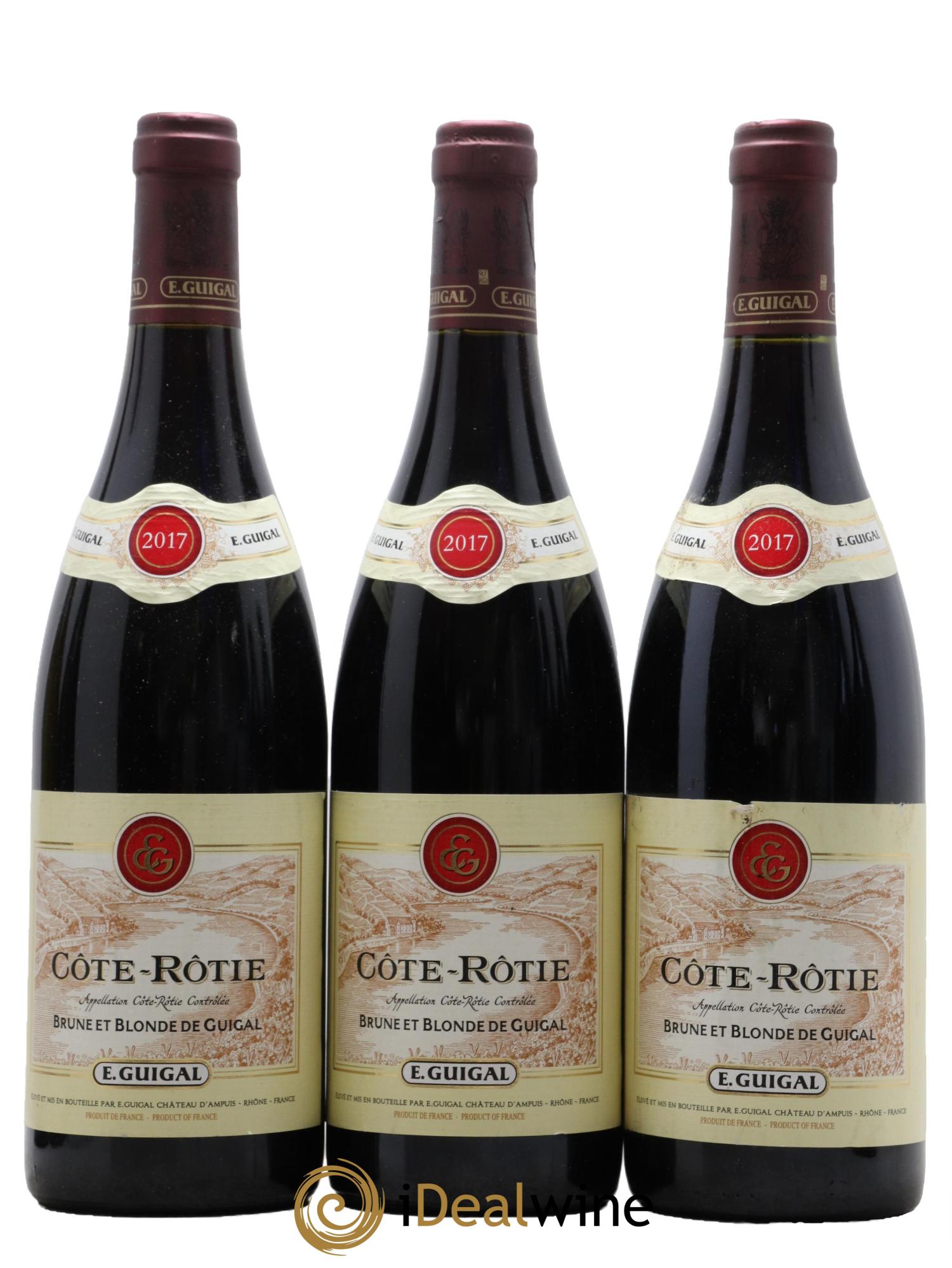 Côte-Rôtie Côtes Brune et Blonde Guigal  2017 - Lotto di 3 bottiglie - 0