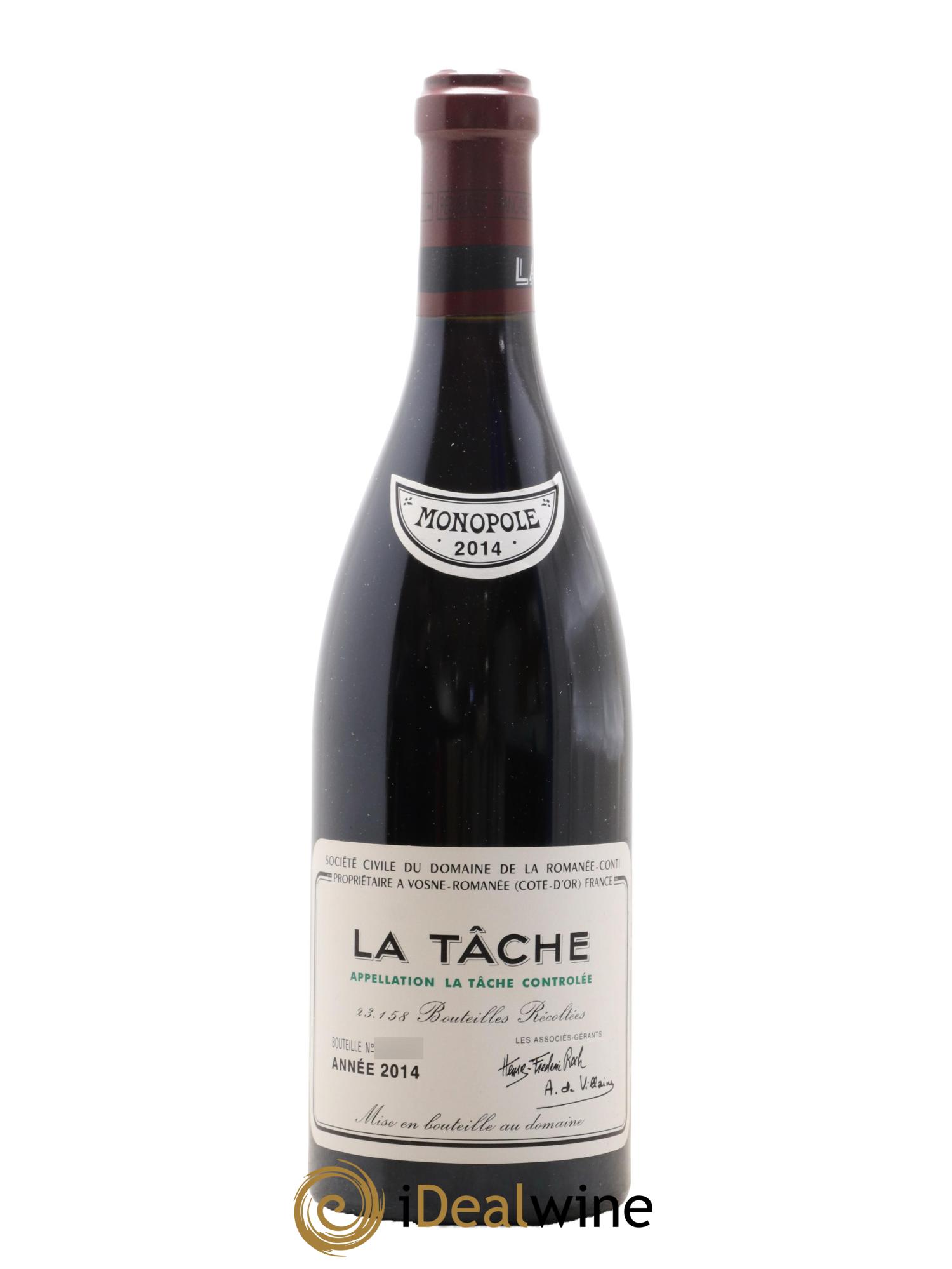 La Tâche Grand Cru Domaine de la Romanée-Conti  2014 - Lotto di 1 bottiglia - 1