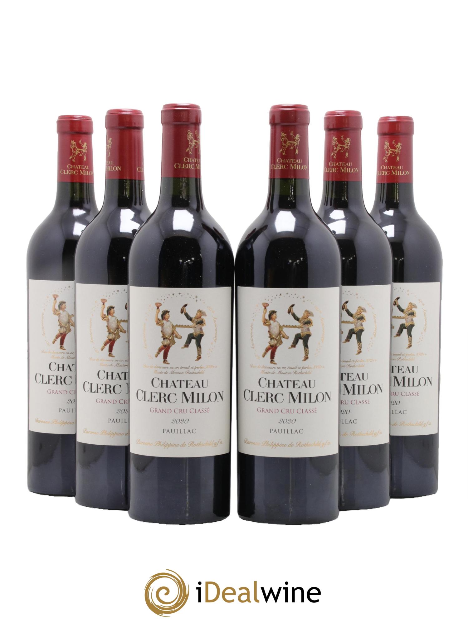 Château Clerc Milon 5ème Grand Cru Classé 2020 - Lot of 6 bottles - 0