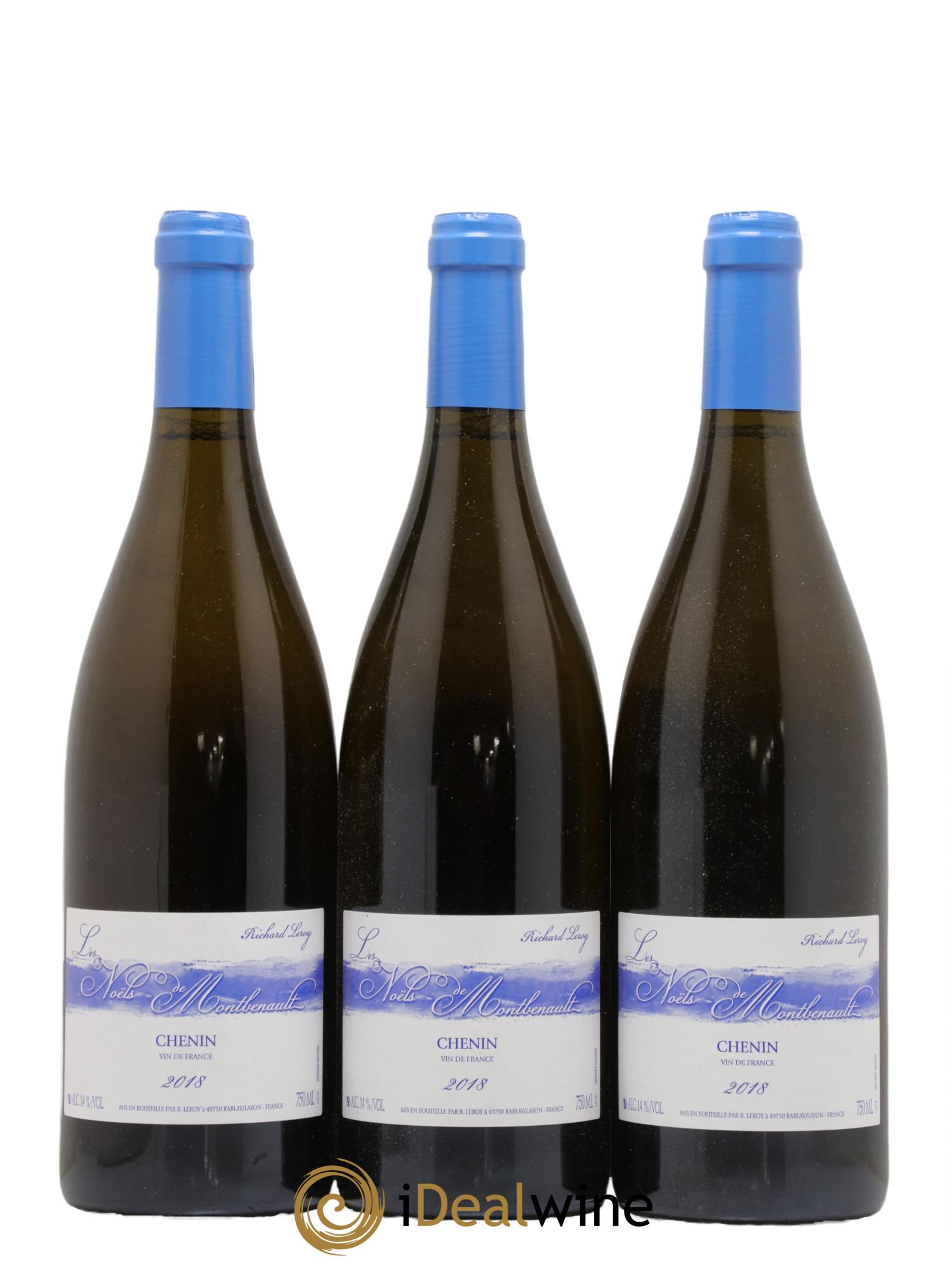 Vin de France Les Noëls de Montbenault Richard Leroy  2018 - Lot de 3 bouteilles - 0