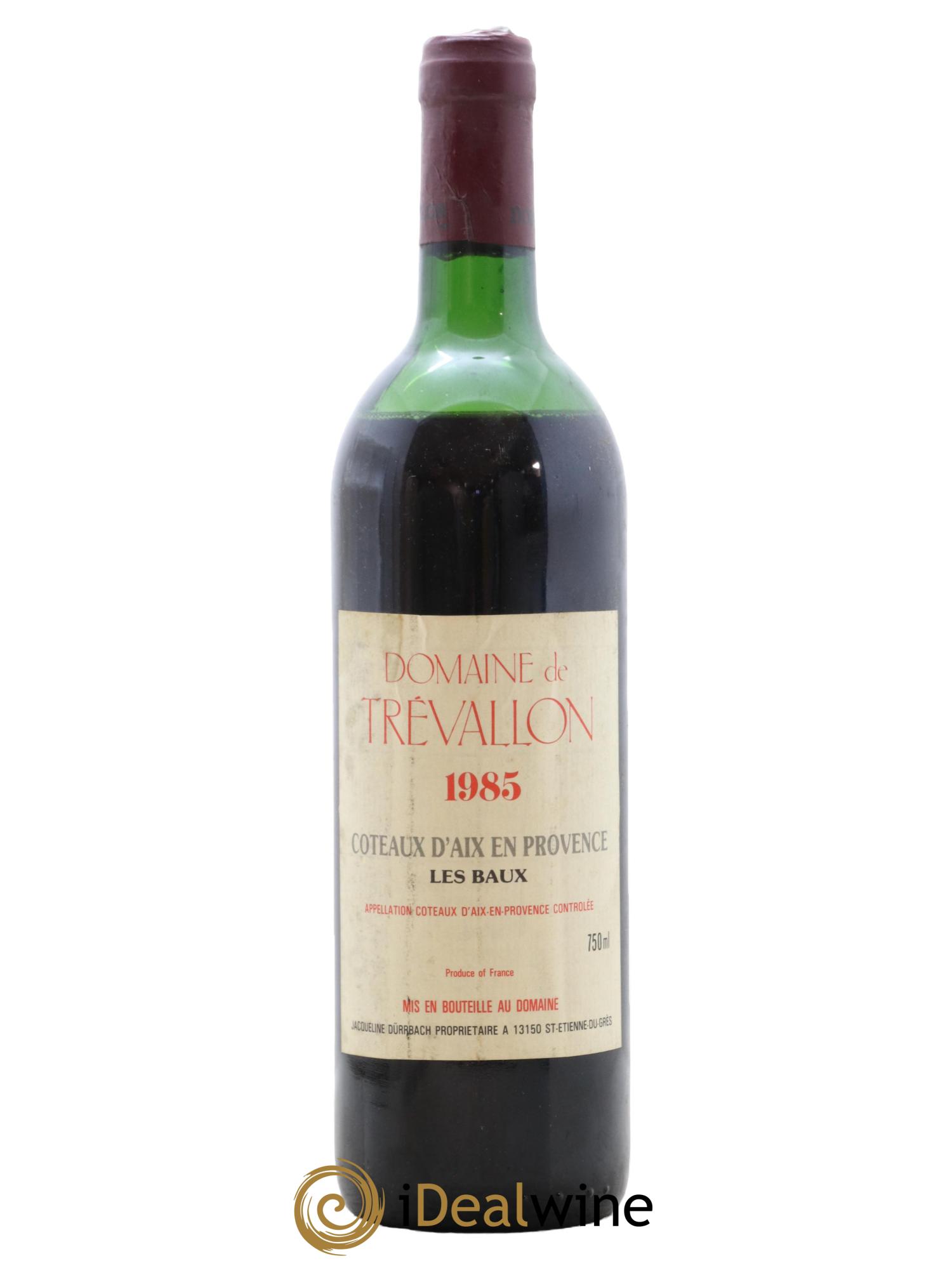 Coteaux d'Aix-en-Provence Trévallon (Domaine de) Eloi Dürrbach 1985 - Lot de 1 bouteille - 0