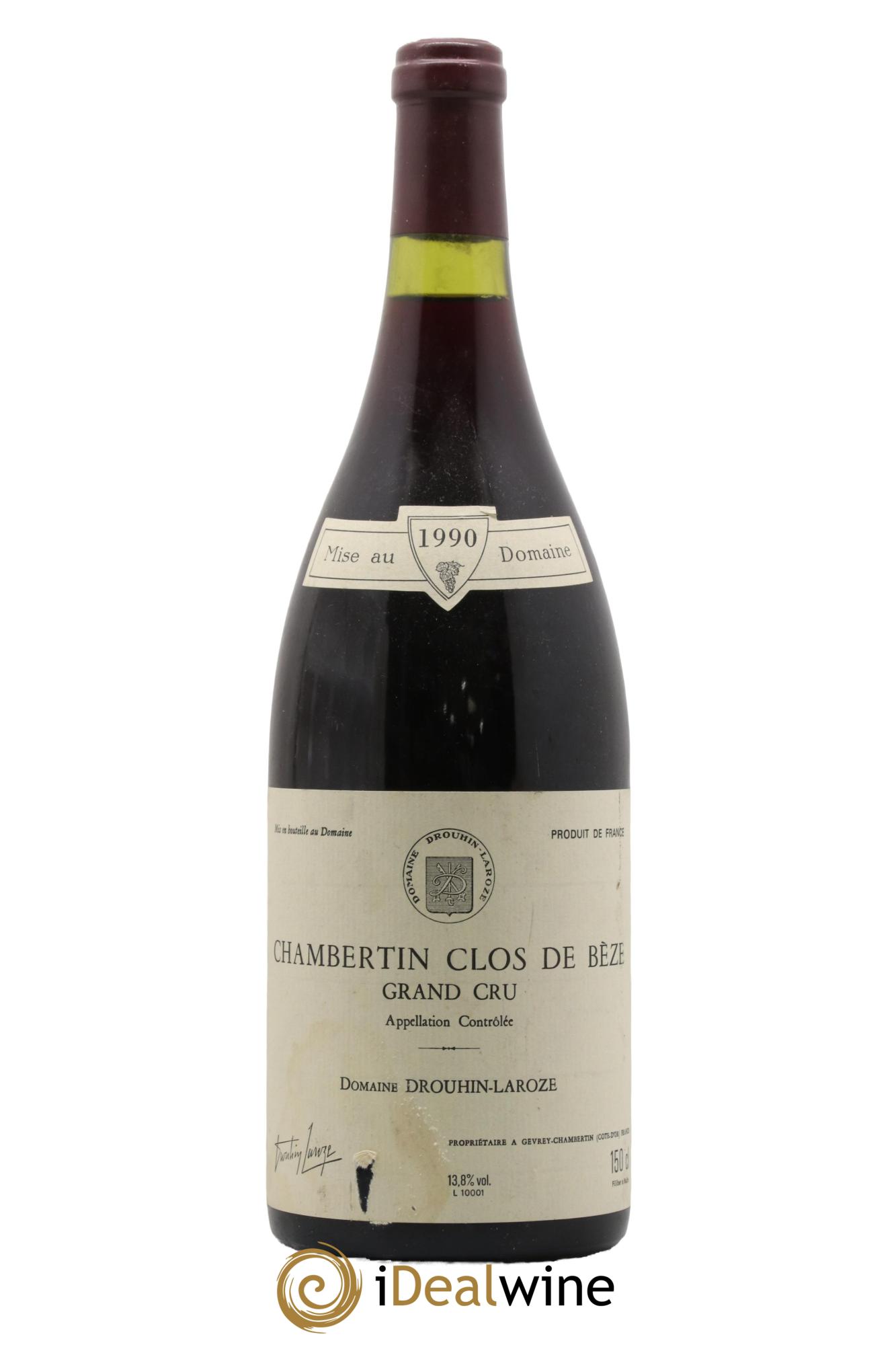 Chambertin Clos de Bèze Grand Cru Domaine Drouhin-Laroze 1990 - Posten von 1 Magnum - 0